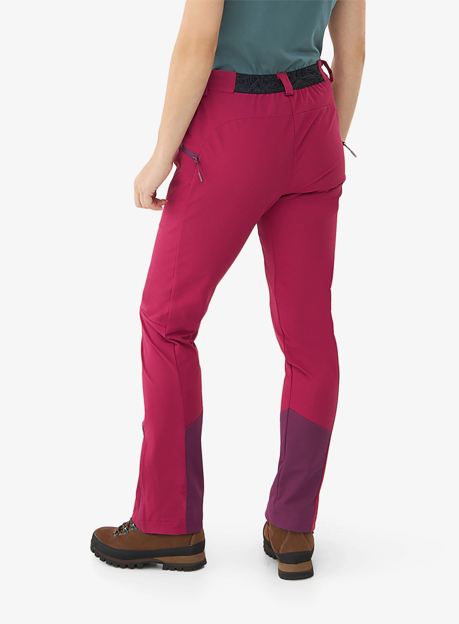 Ženske pohodniške hlače Viking Expander Warm - fuchsia