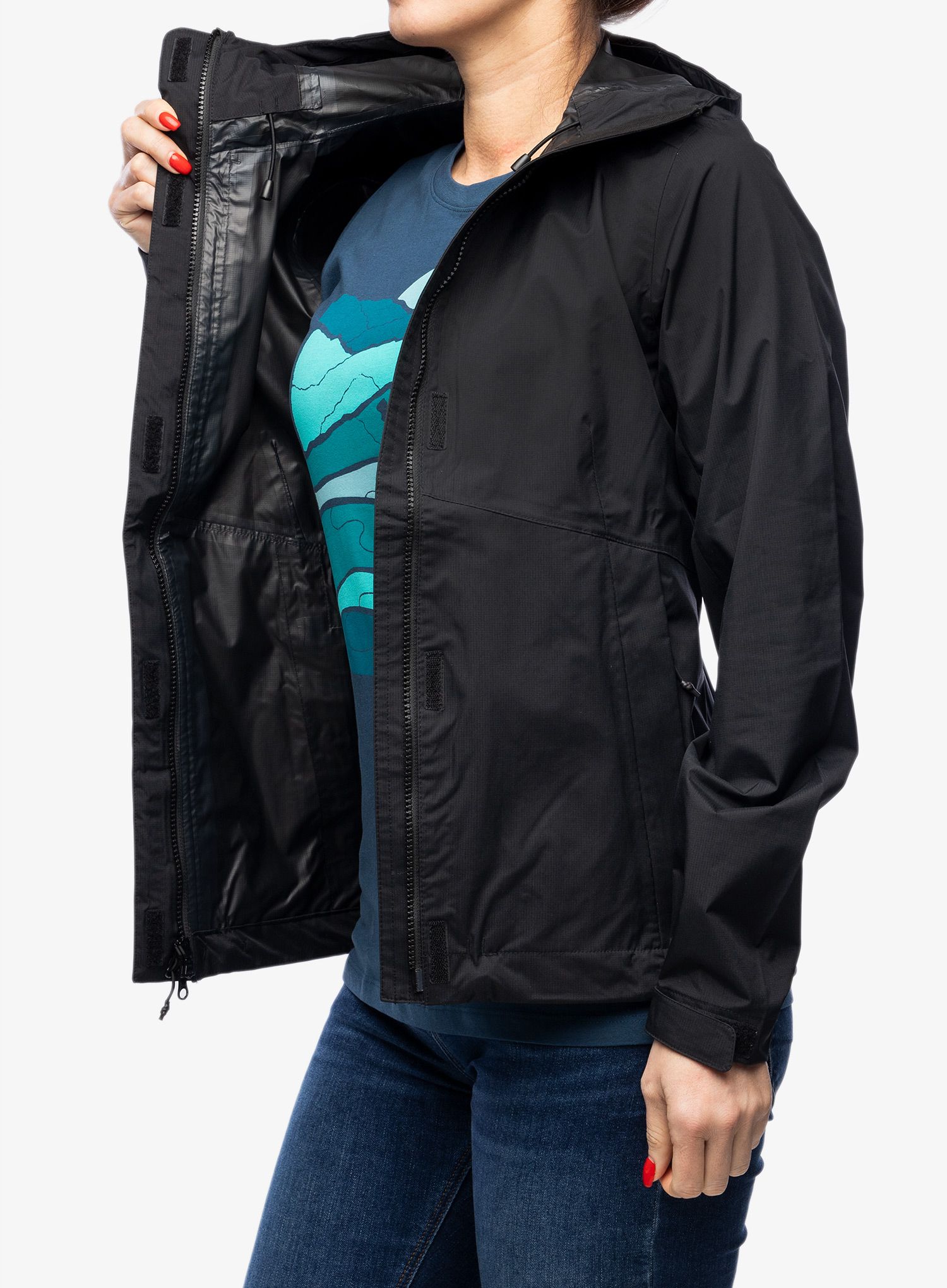 Ženska jakna 5.11 Adventure Rain Shell - black