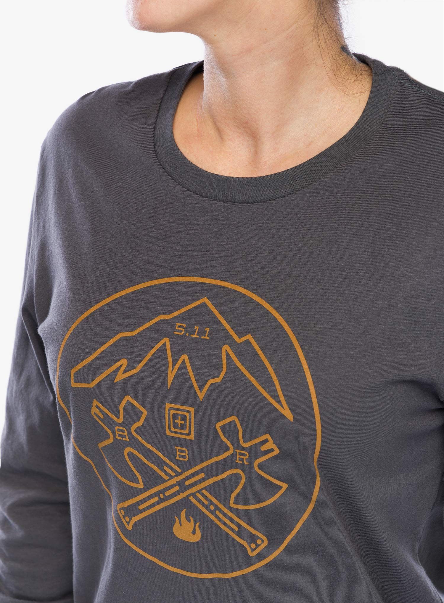 Ženski longsleeve 5.11 Axe Mountain L/S Tee - charcoal