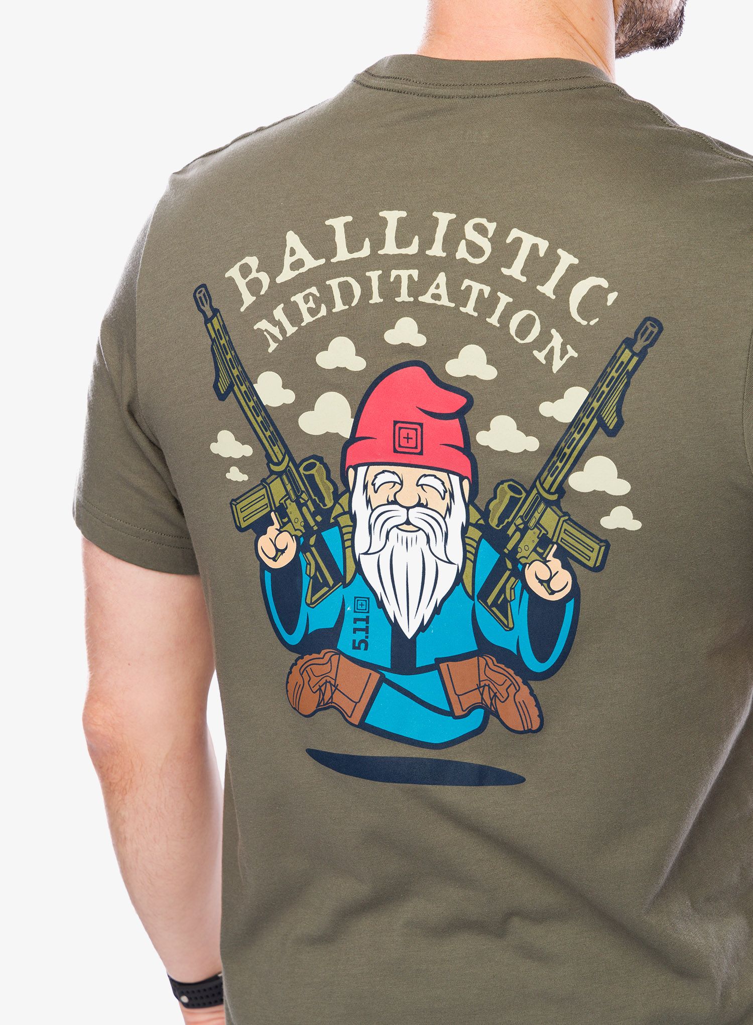 Bombažna majica 5.11 Ballistic Meditn S/S - ranger green