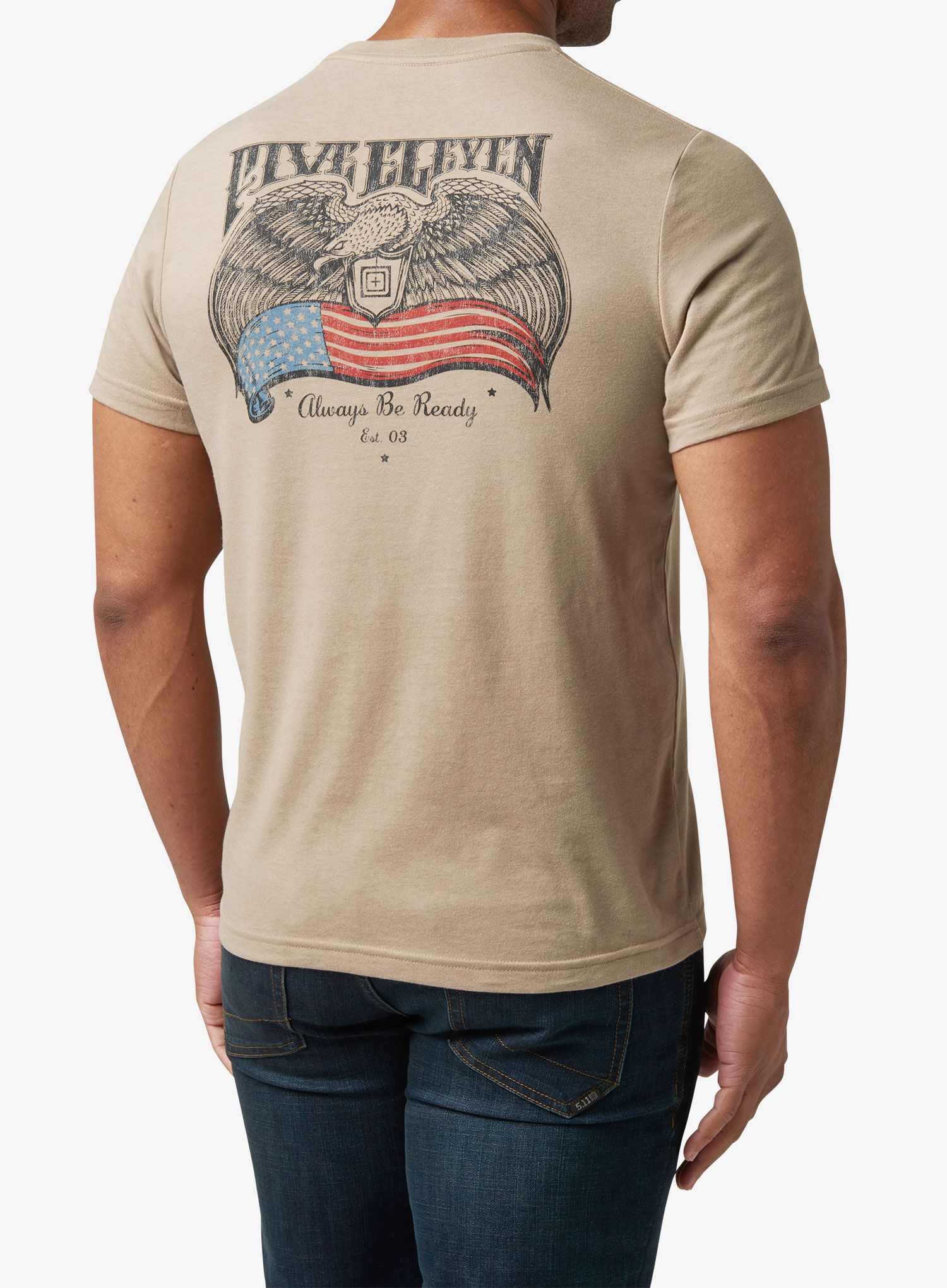 Majica 5.11 Birds And Banners S/S Tee - desert brush