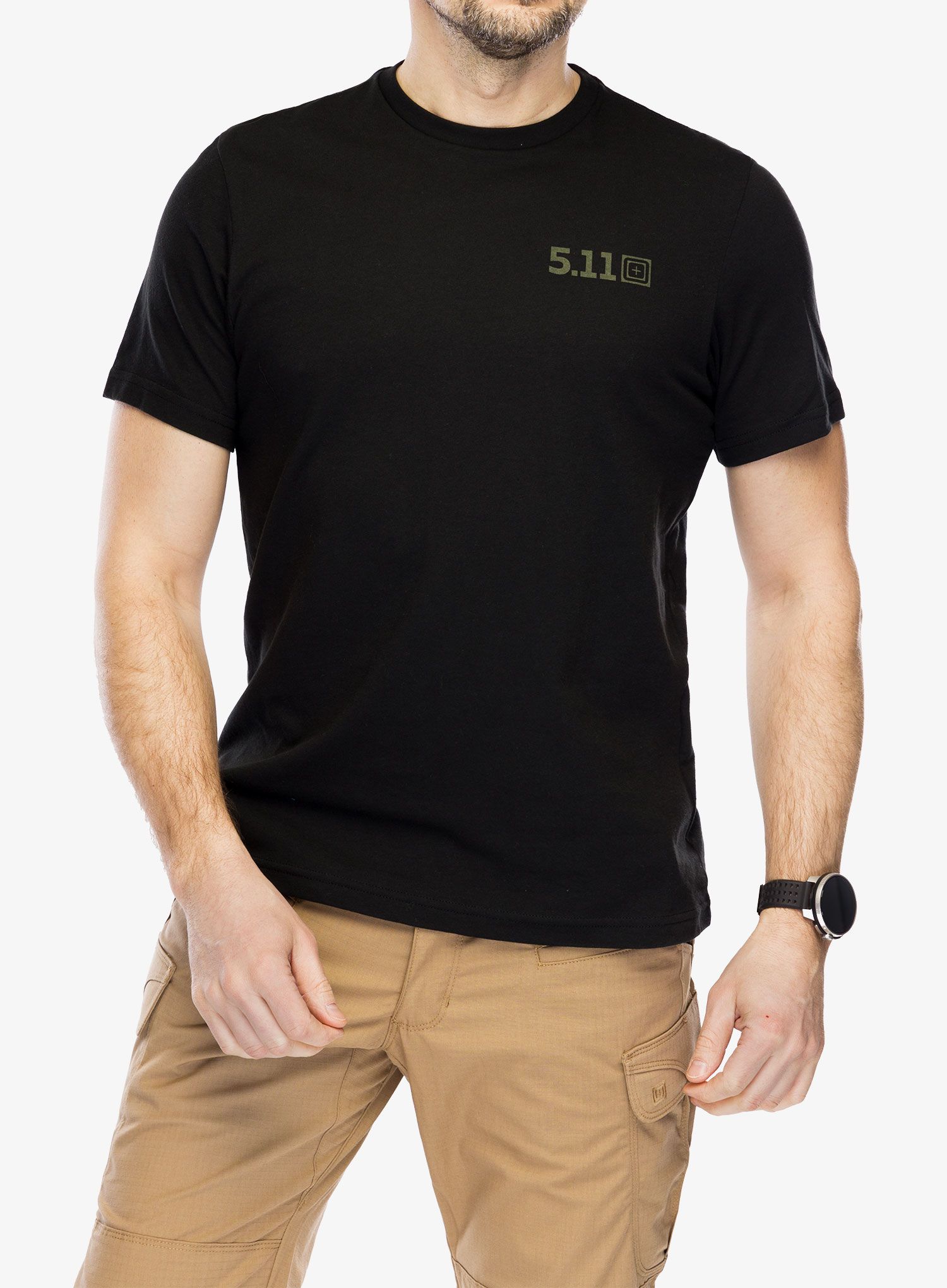 Majica s potiskom 5.11 Brew Grounds S/S Tee - black