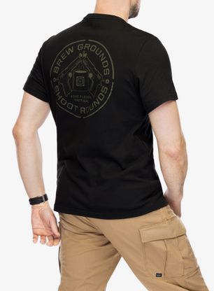 Majica s potiskom 5.11 Brew Grounds S/S Tee - black