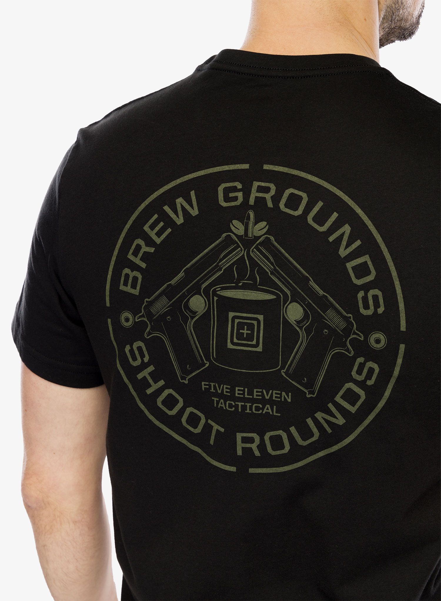 Majica s potiskom 5.11 Brew Grounds S/S Tee - black