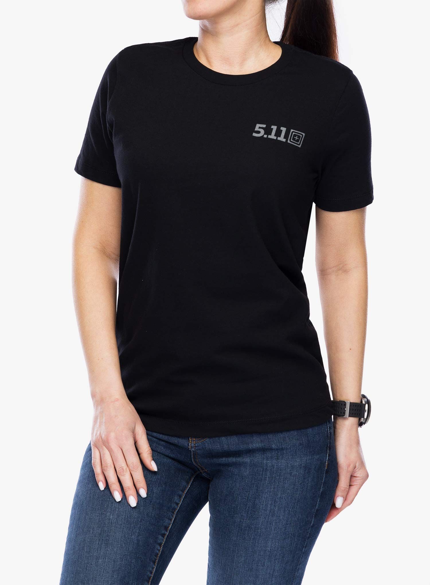 Ženska majica s potiskom 5.11 Camp Knife Tee - black