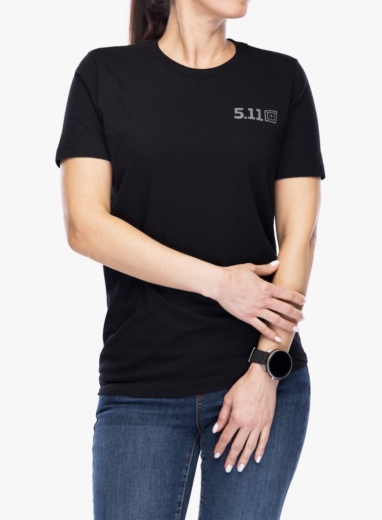 Ženska majica s potiskom 5.11 Camp Knife Tee - black