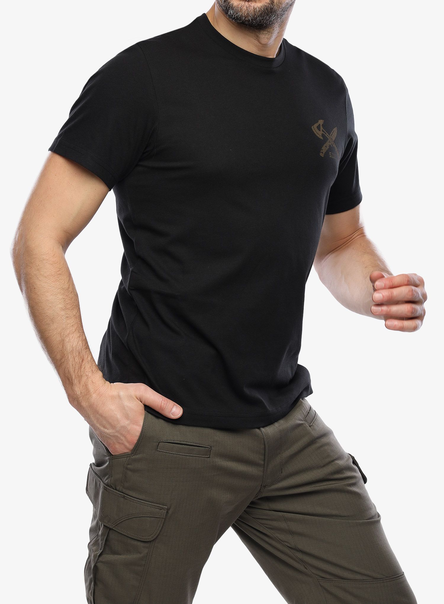Bombažna majica 5.11 Choose Wisely S/S Tee - black