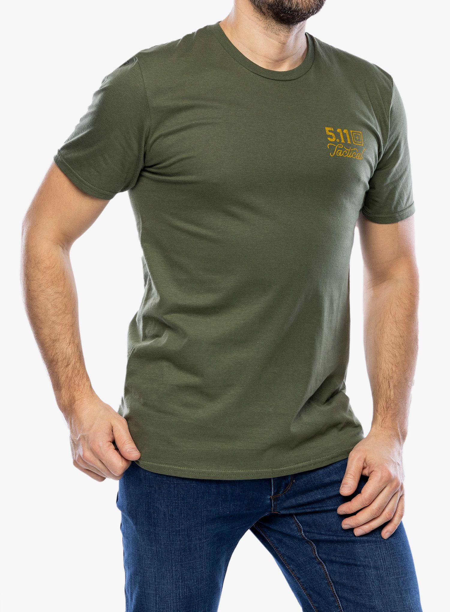 Majica s potiskom 5.11 Emea Good Fight S/S Tee - military green