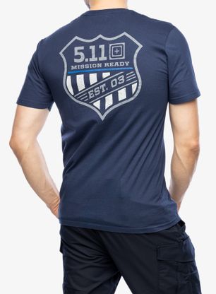 Bombažna majica 5.11 Emea Mission Ready S/S Tee - navy