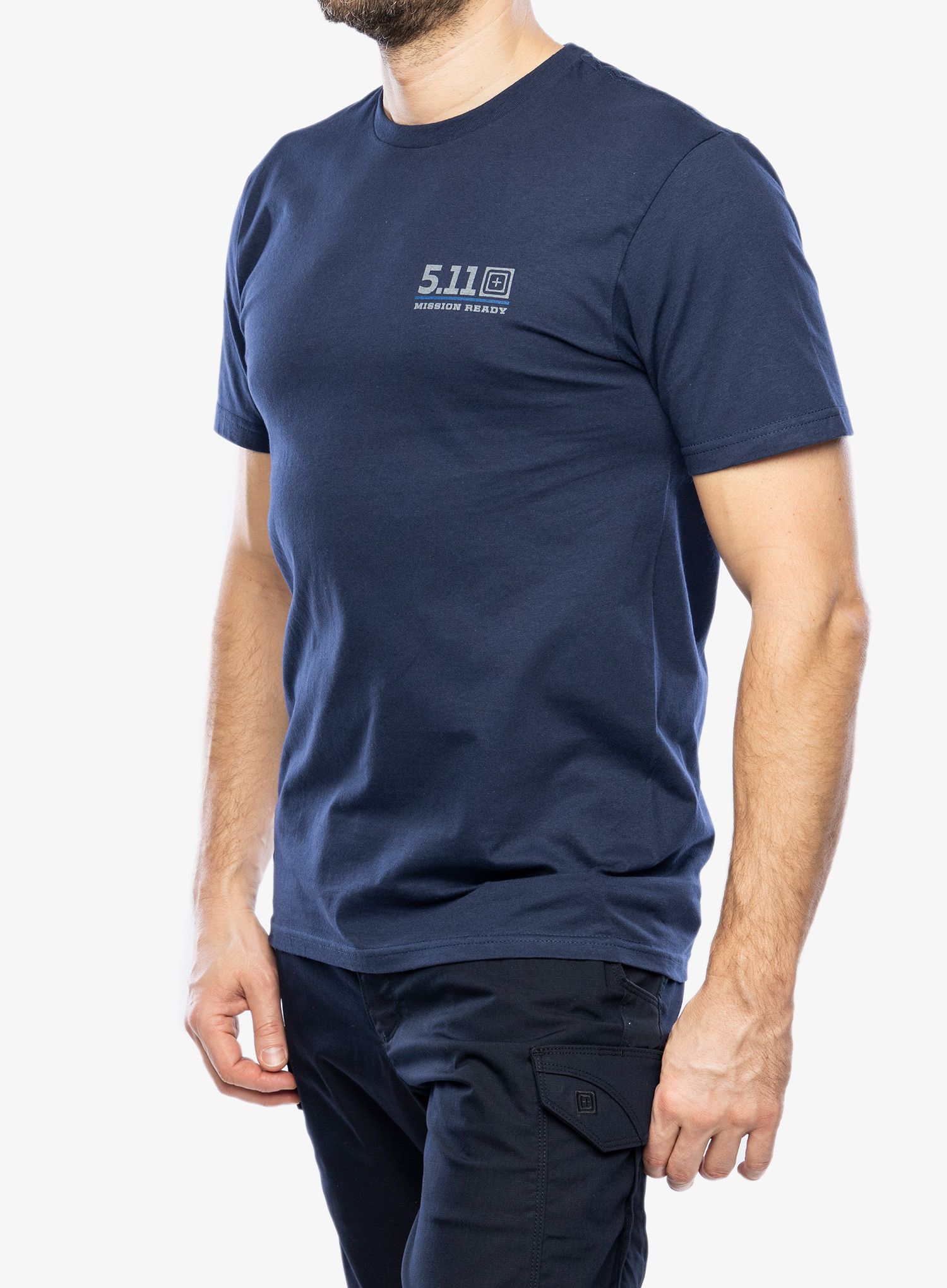 Bombažna majica 5.11 Emea Mission Ready S/S Tee - navy