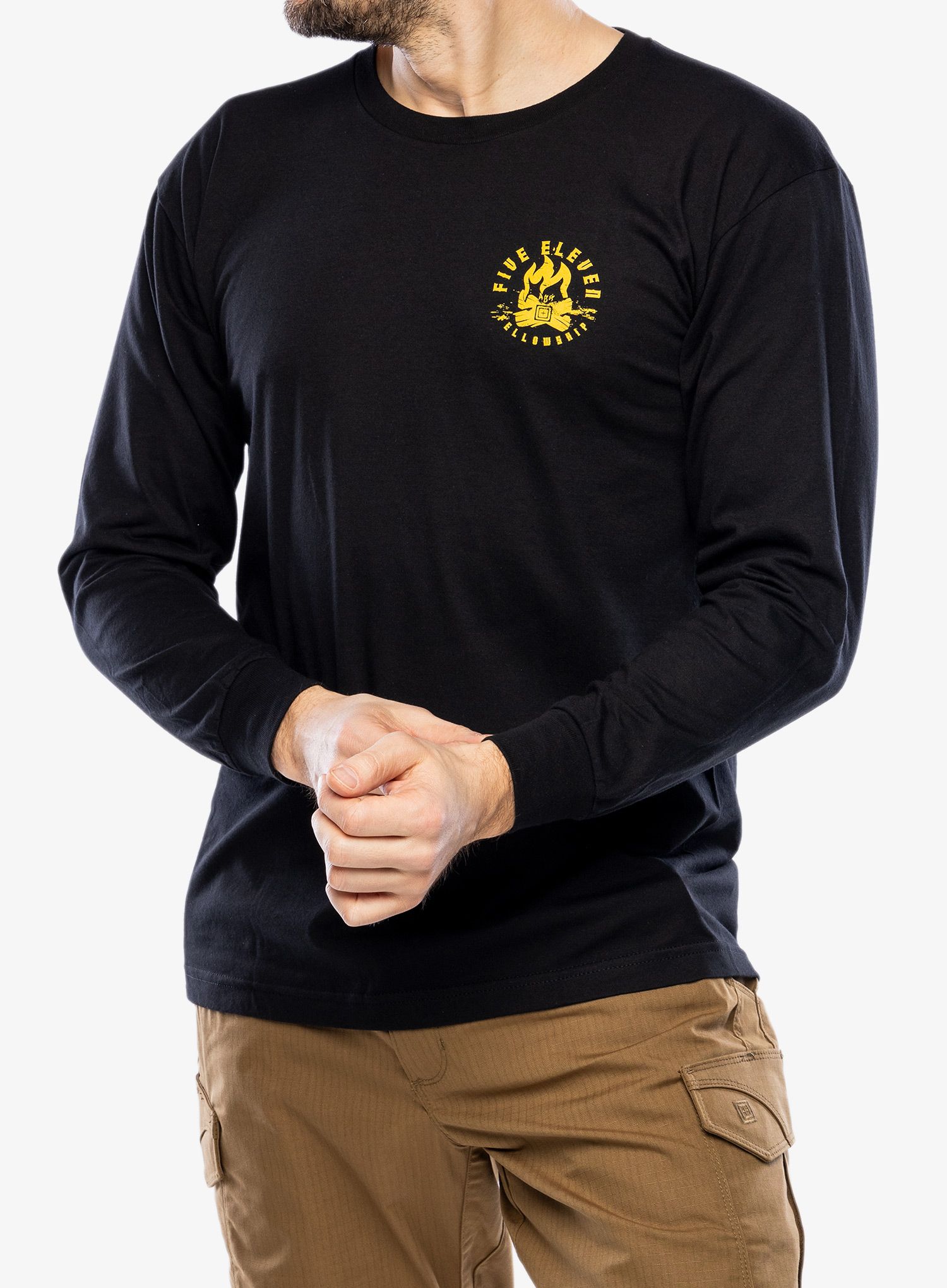 Majica z dolgimi rokavi 5.11 Fellowship L/S Tee - black