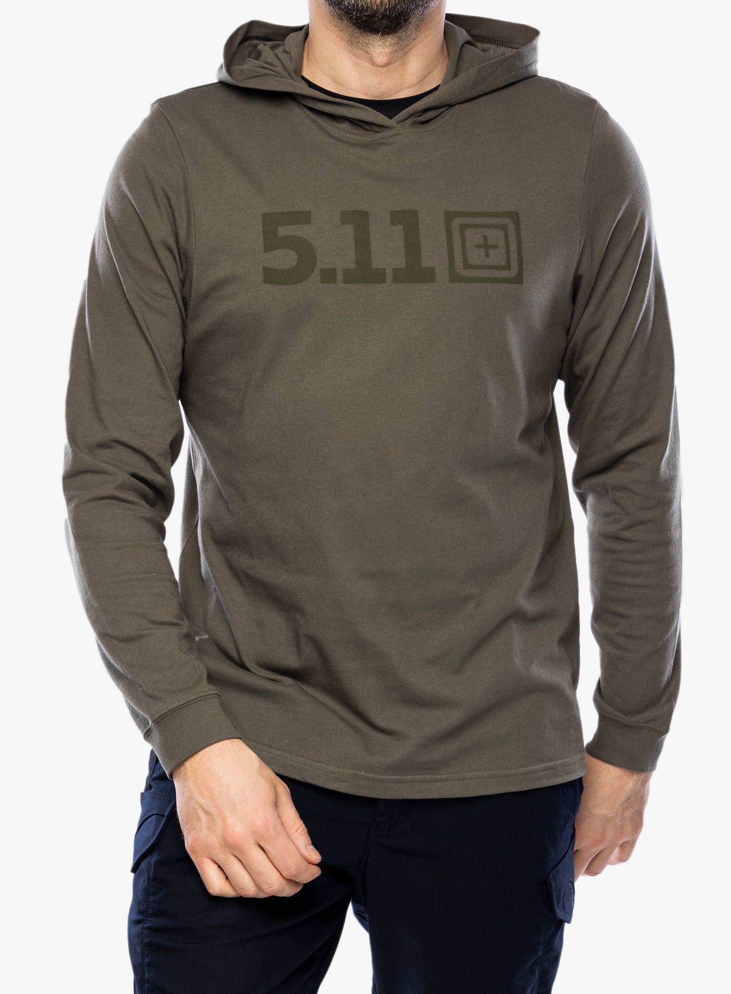 Jopica 5.11 Hooded L/S Tee - ranger green