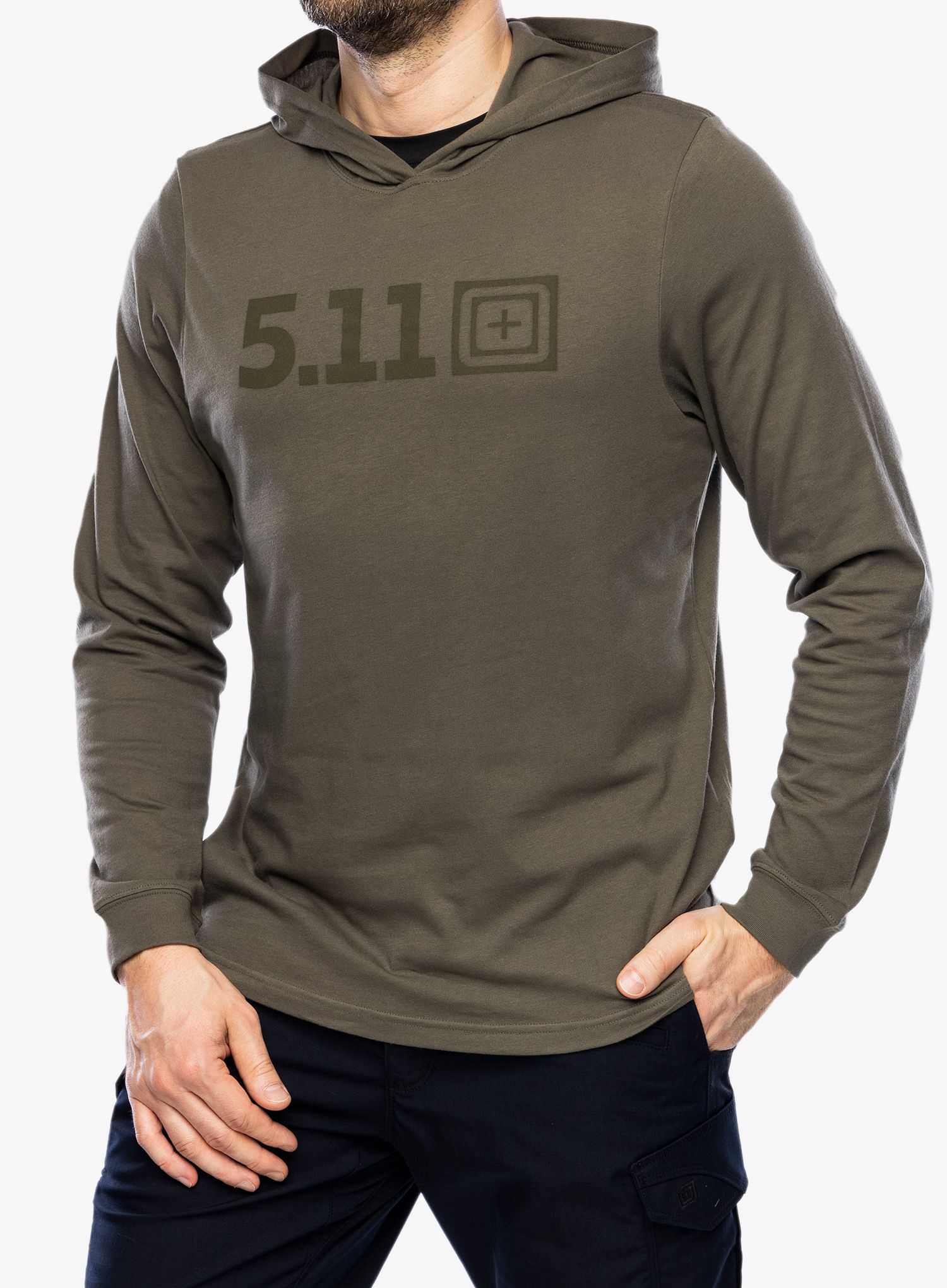 Jopica 5.11 Hooded L/S Tee - ranger green
