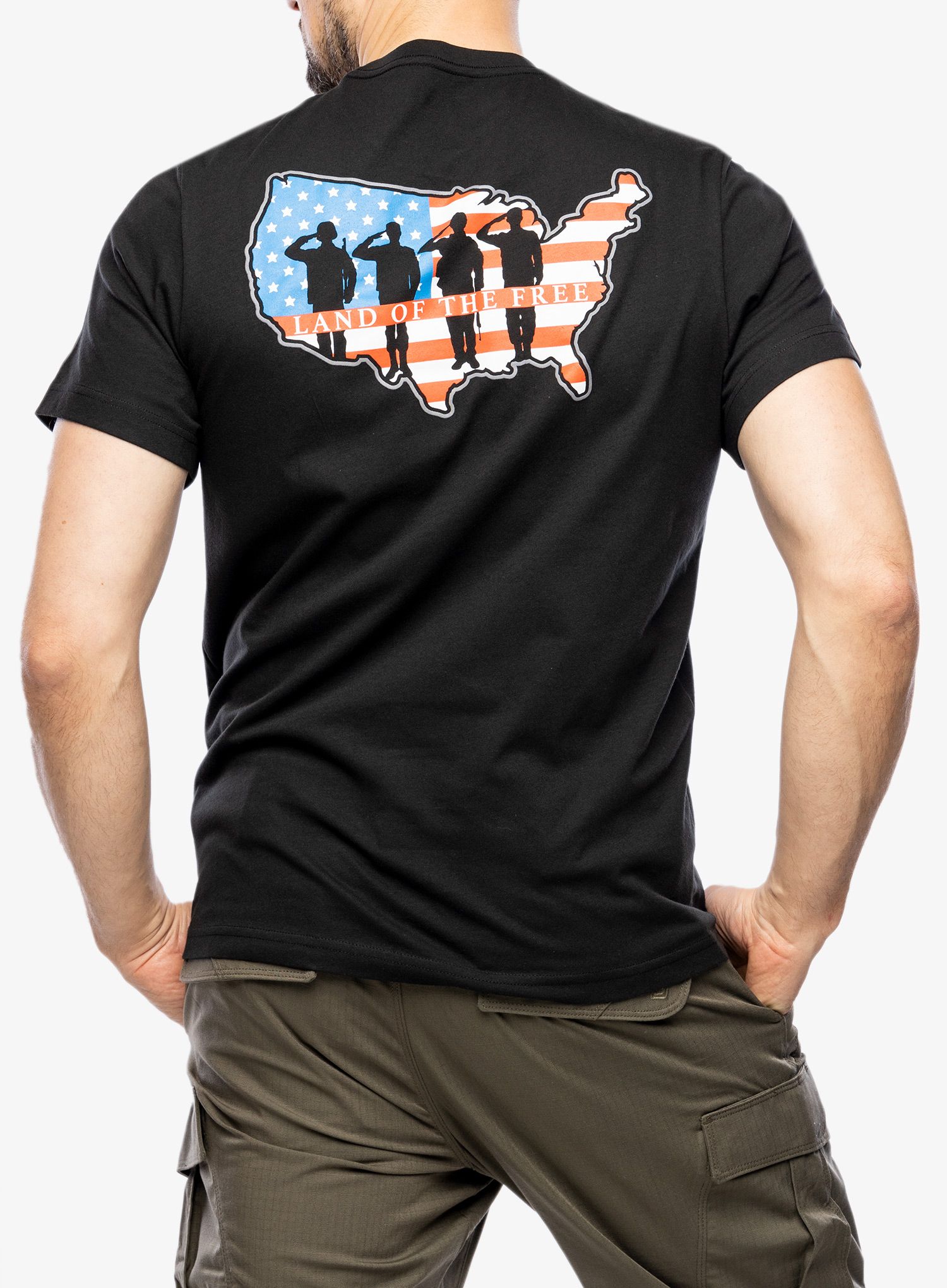 Bombažna majica 5.11 Land Of The Free S/S Tee - black