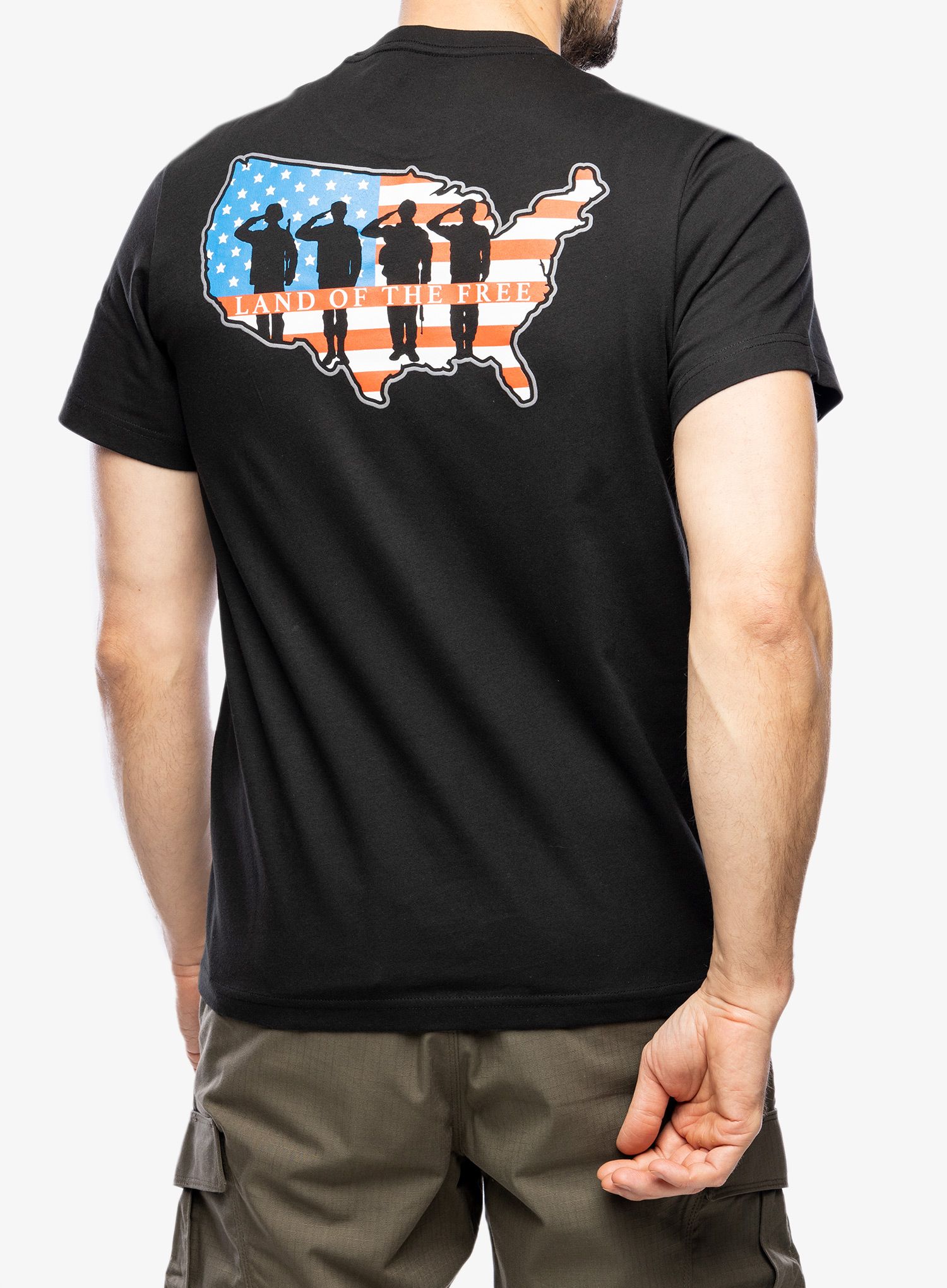 Bombažna majica 5.11 Land Of The Free S/S Tee - black