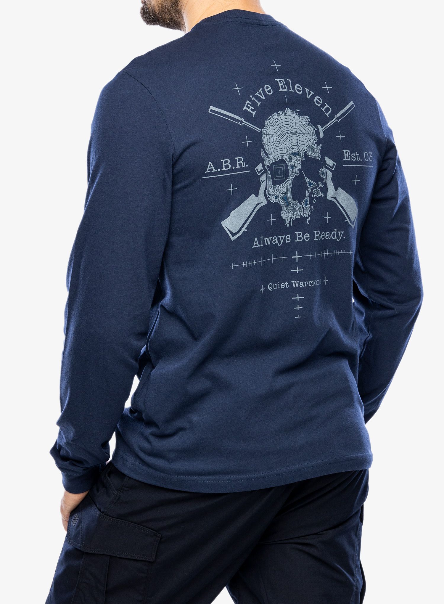 Majica z dolgimi rokavi 5.11 Quiet Warrior L/S Tee - pacific navy