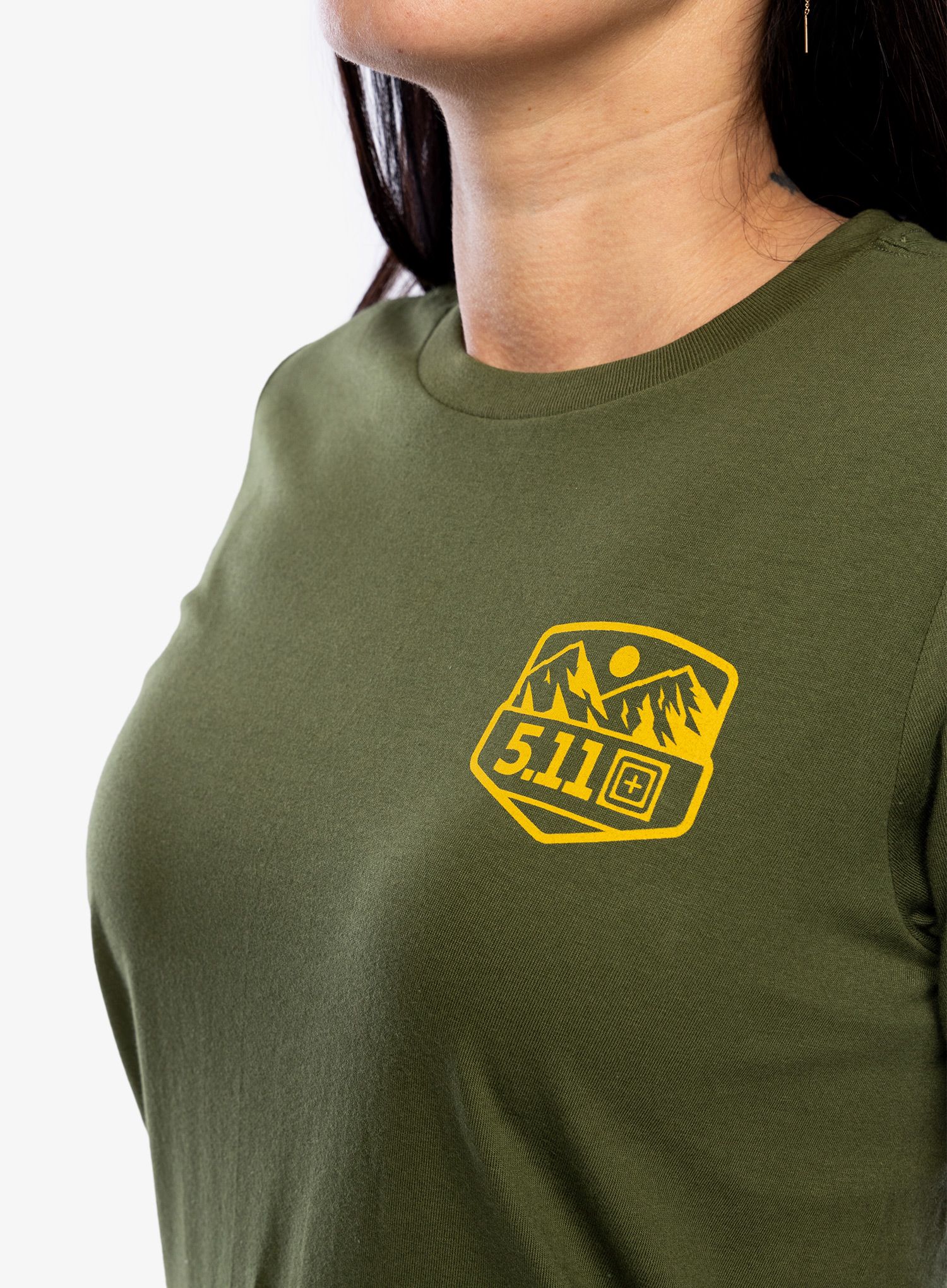 Ženska bombažna majica 5.11 Seek and Enjoy S/S Tee - military green