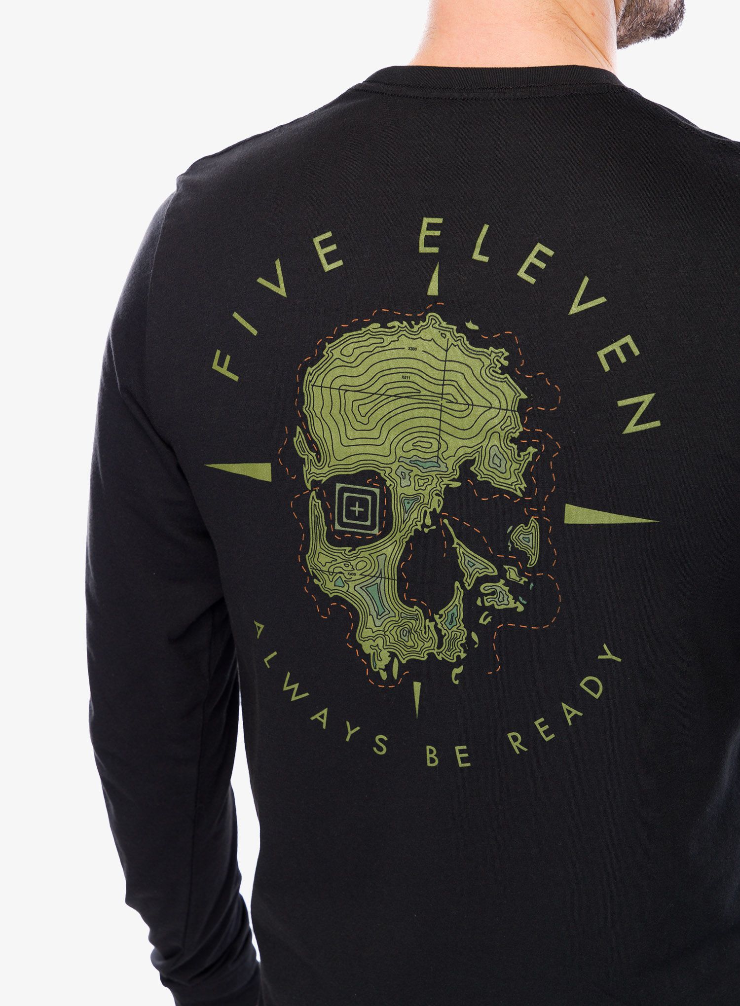Jopica 5.11 Skull Island L/S - black