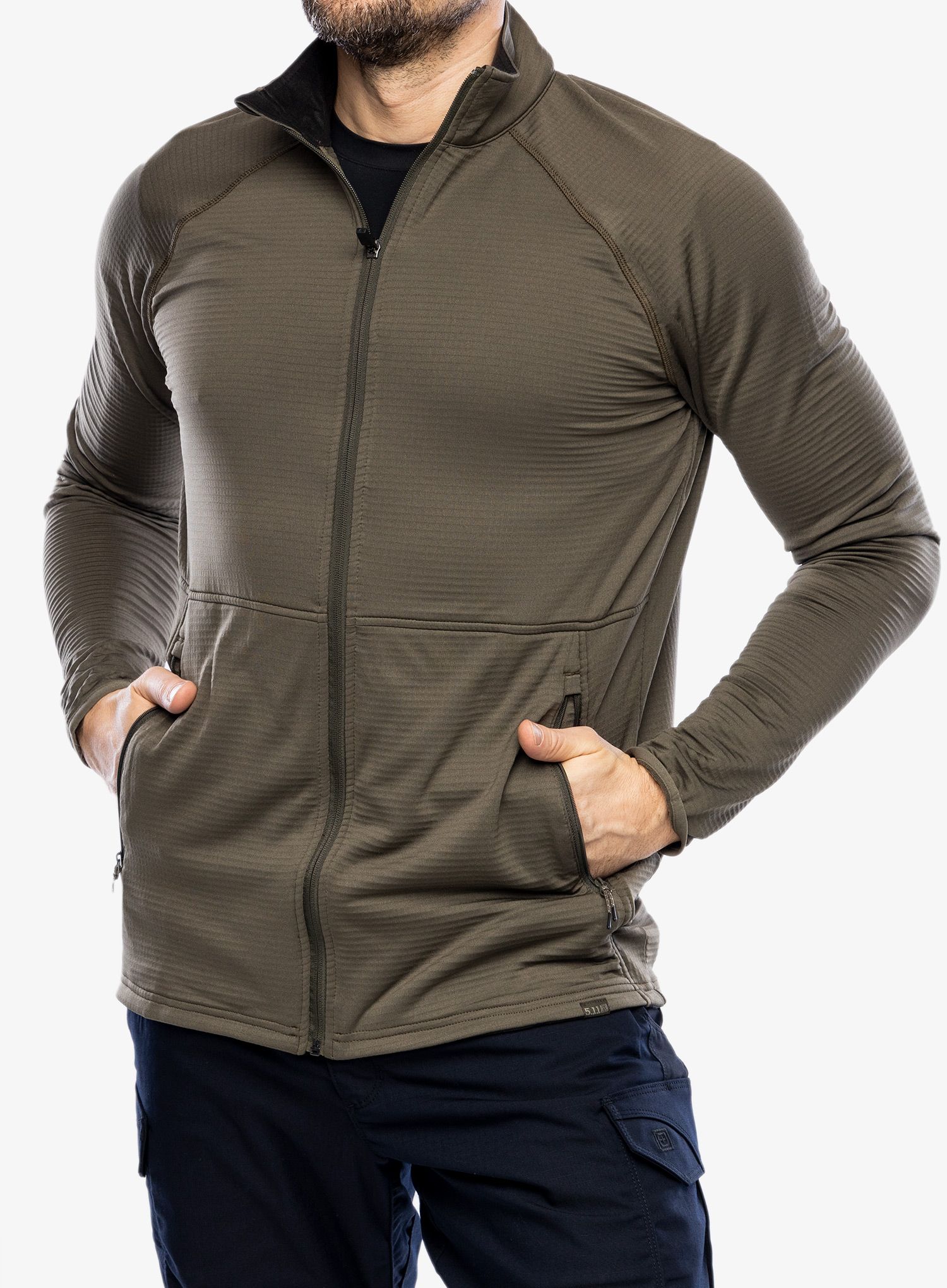 Flis 5.11 Stratos Full Zip - ranger green