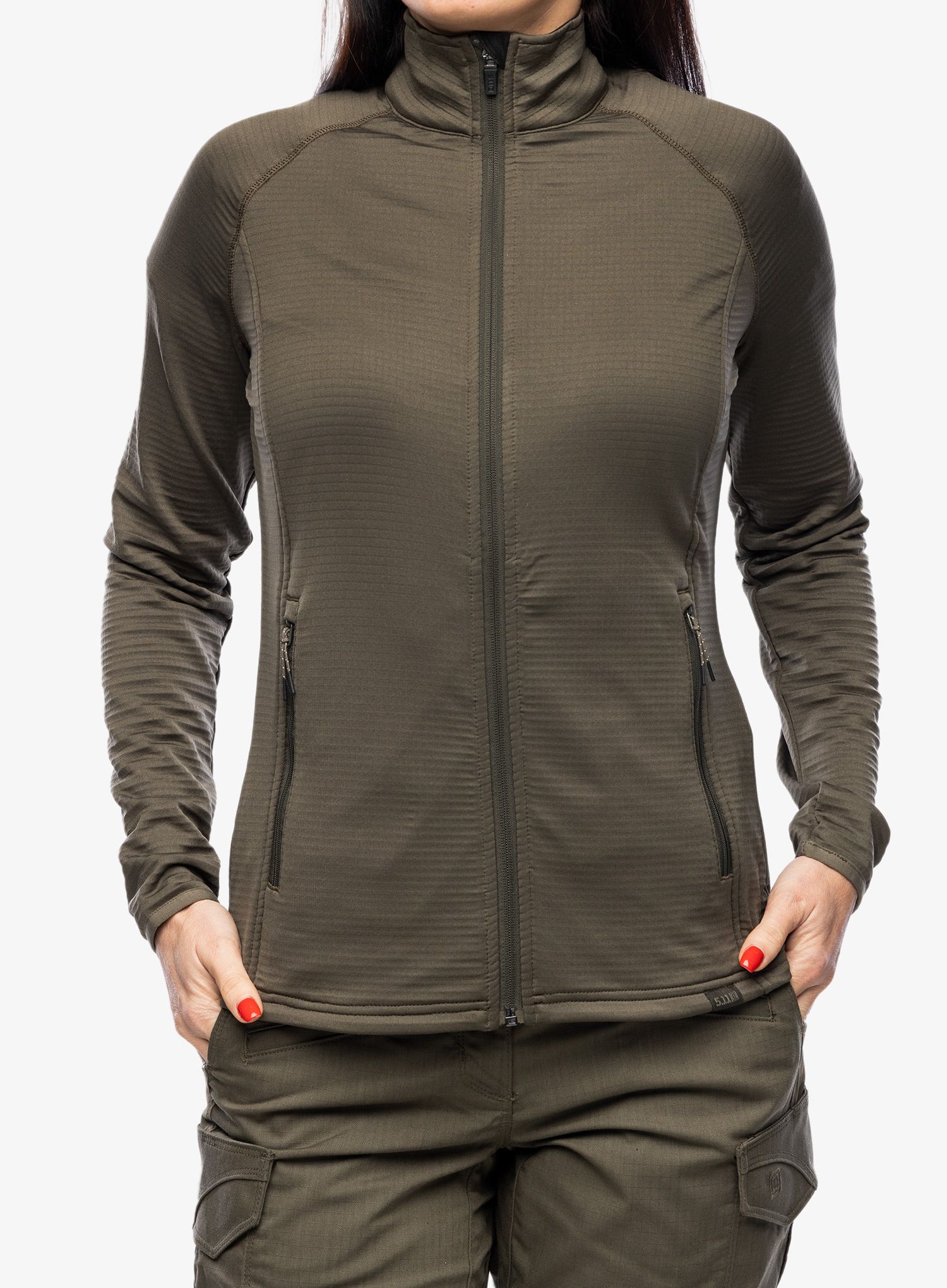 Ženski flis 5.11 Stratos Full Zip - ranger green