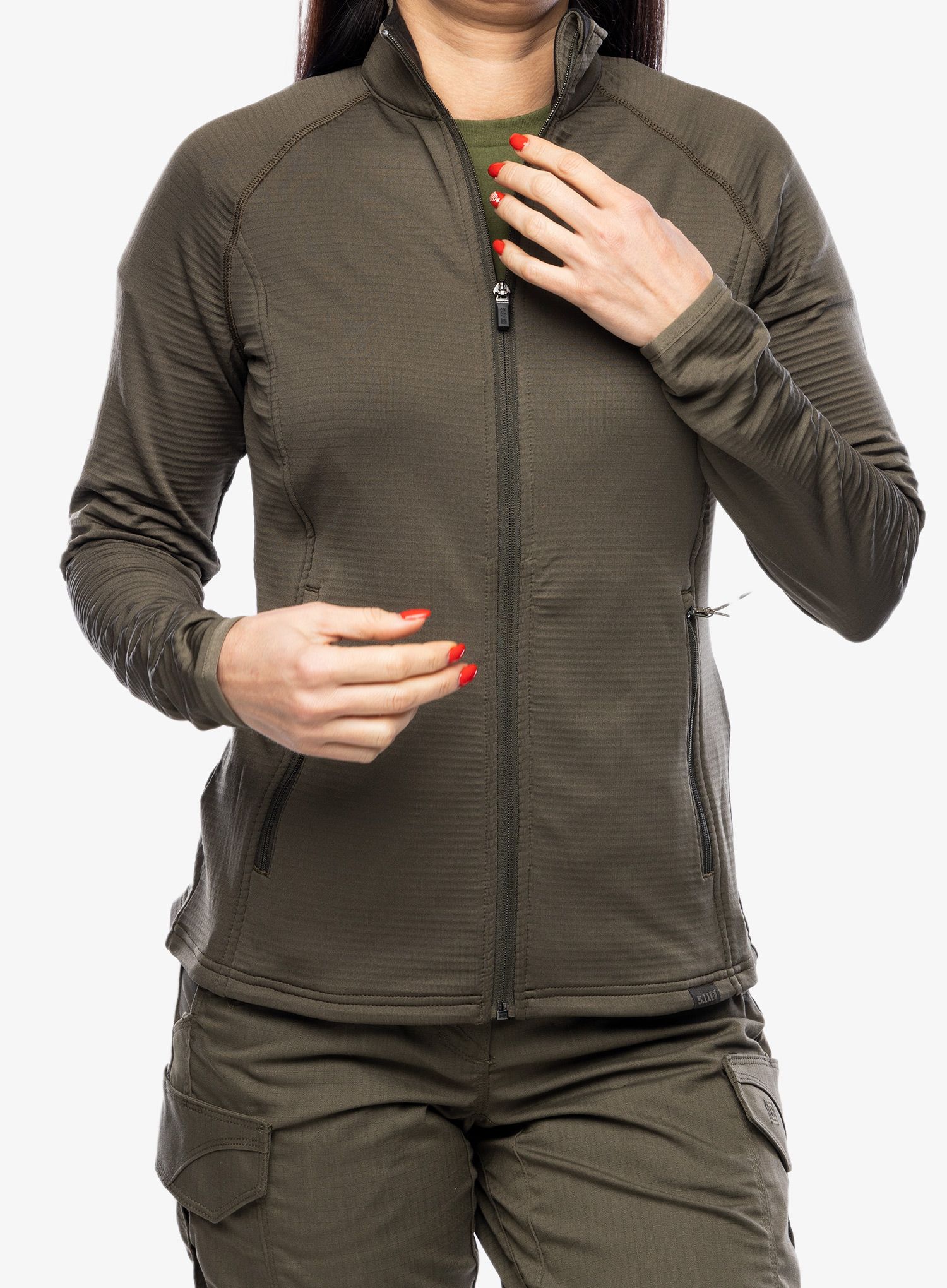 Ženski flis 5.11 Stratos Full Zip - ranger green