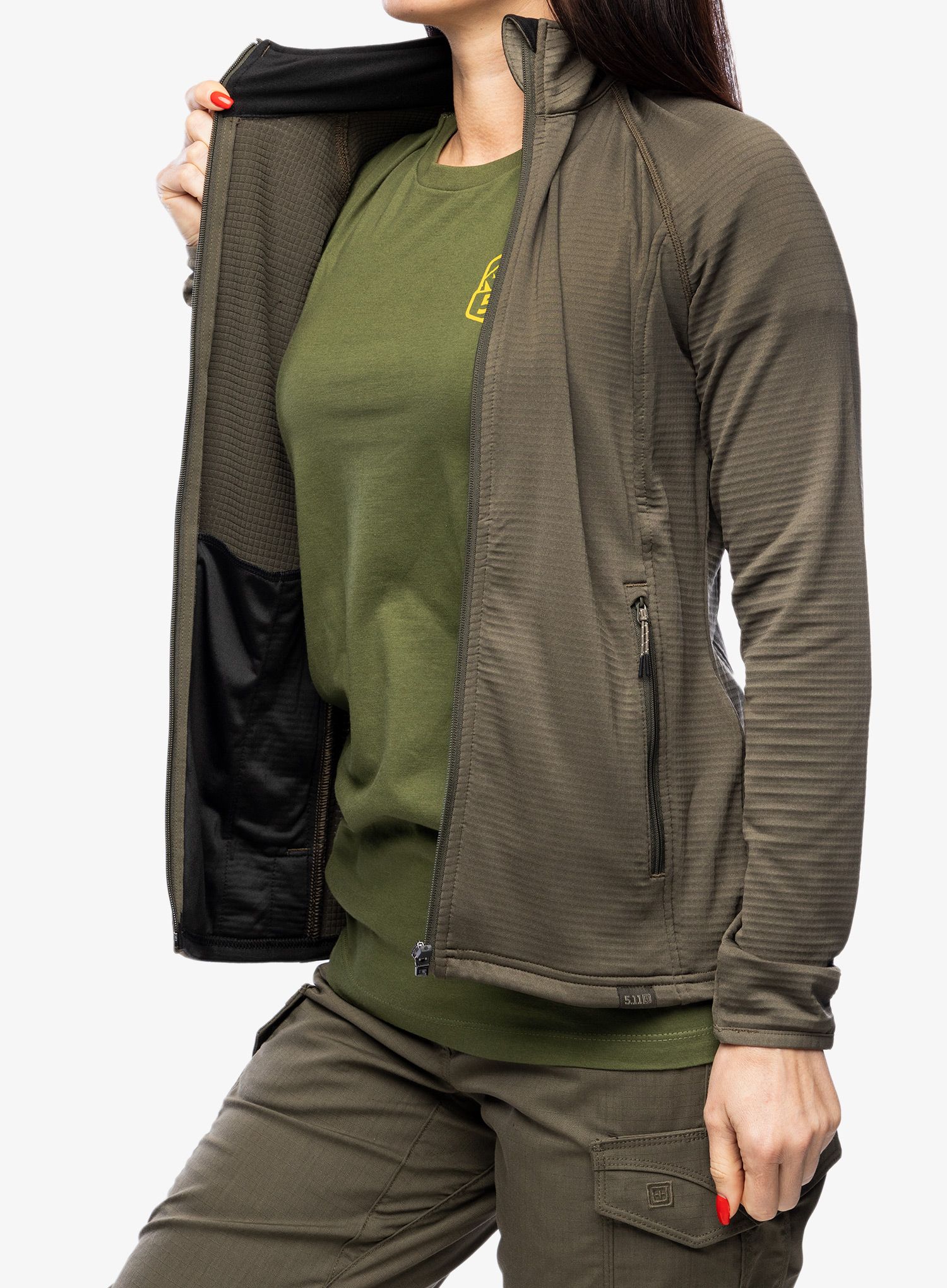 Ženski flis 5.11 Stratos Full Zip - ranger green