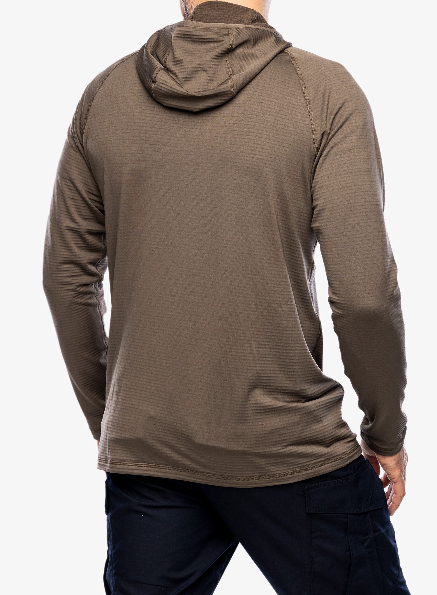 Jopica s kapuco 5.11 Stratos L/S Hoodie - major brown