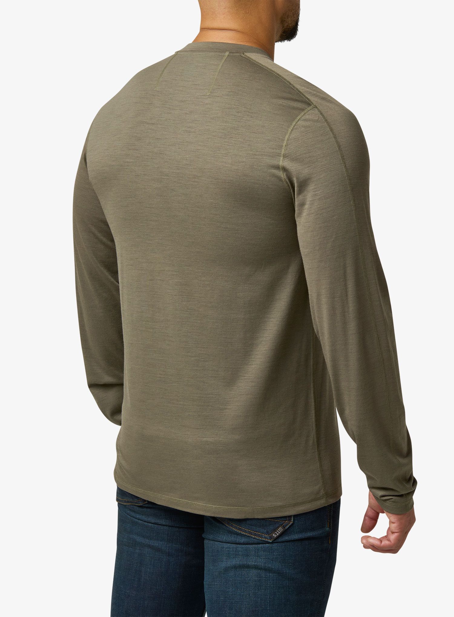 Majica z dolgimi rokavi 5.11 Sulli UV Merino Crew L/S - ranger green