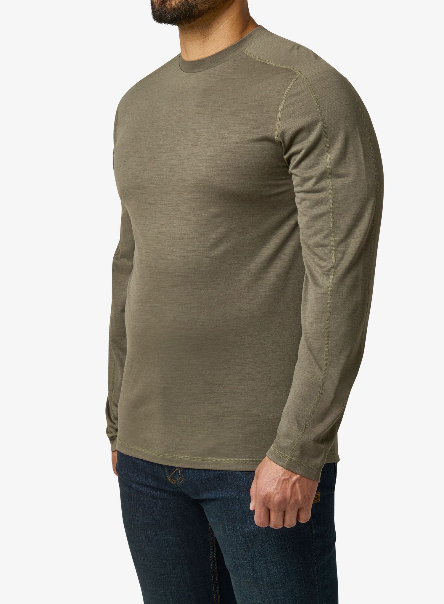 Majica z dolgimi rokavi 5.11 Sulli UV Merino Crew L/S - ranger green