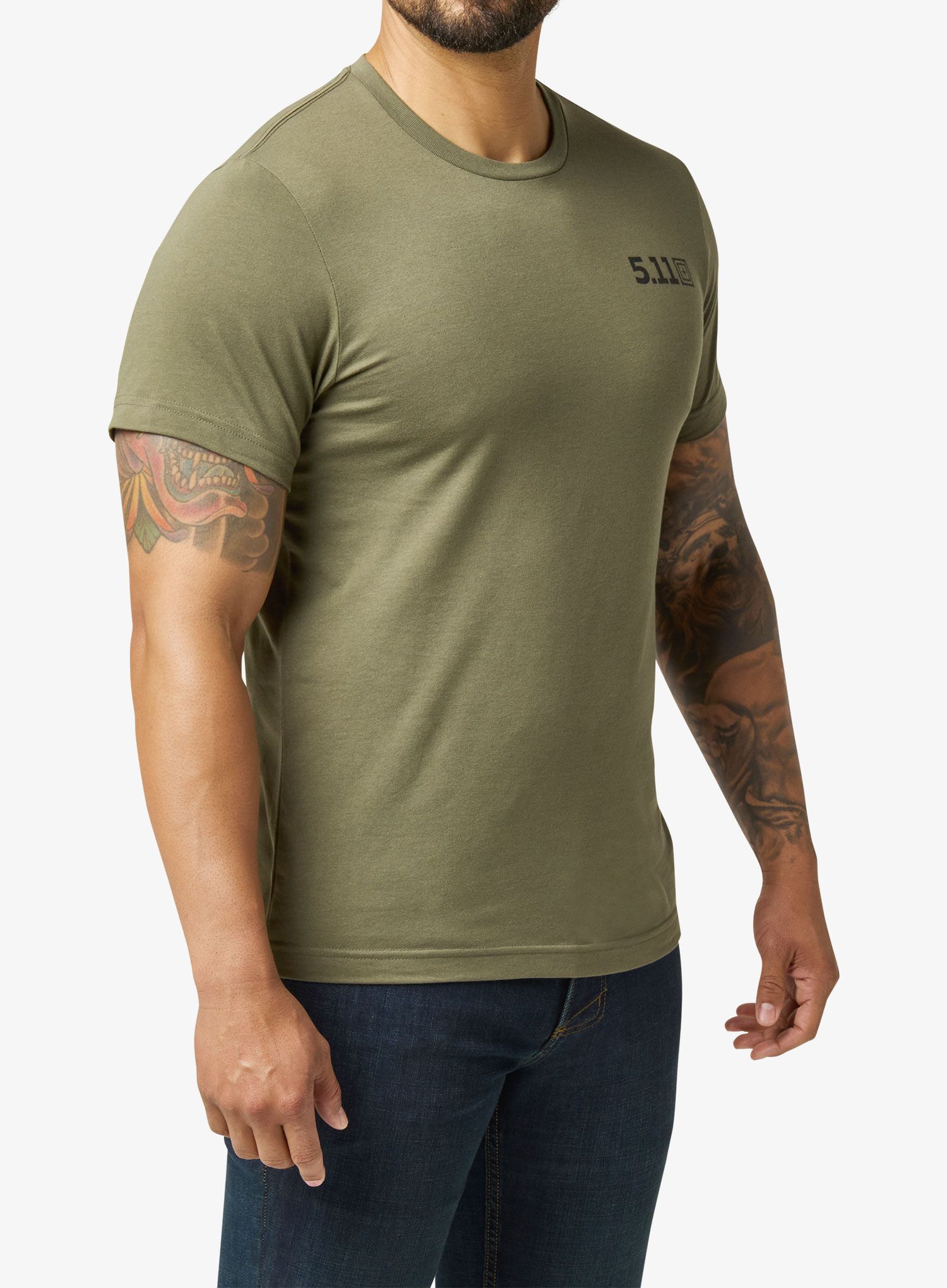 Majica s potiskom 5.11 Trust In Training S/S Tee - ranger green