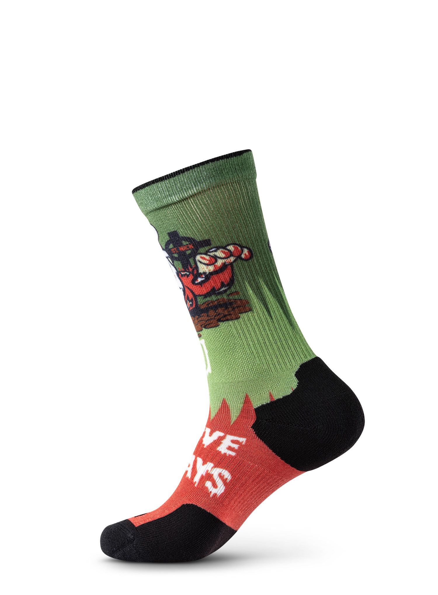 Nogavice 5.11 Xmas Nightmare Sock And Awe - red