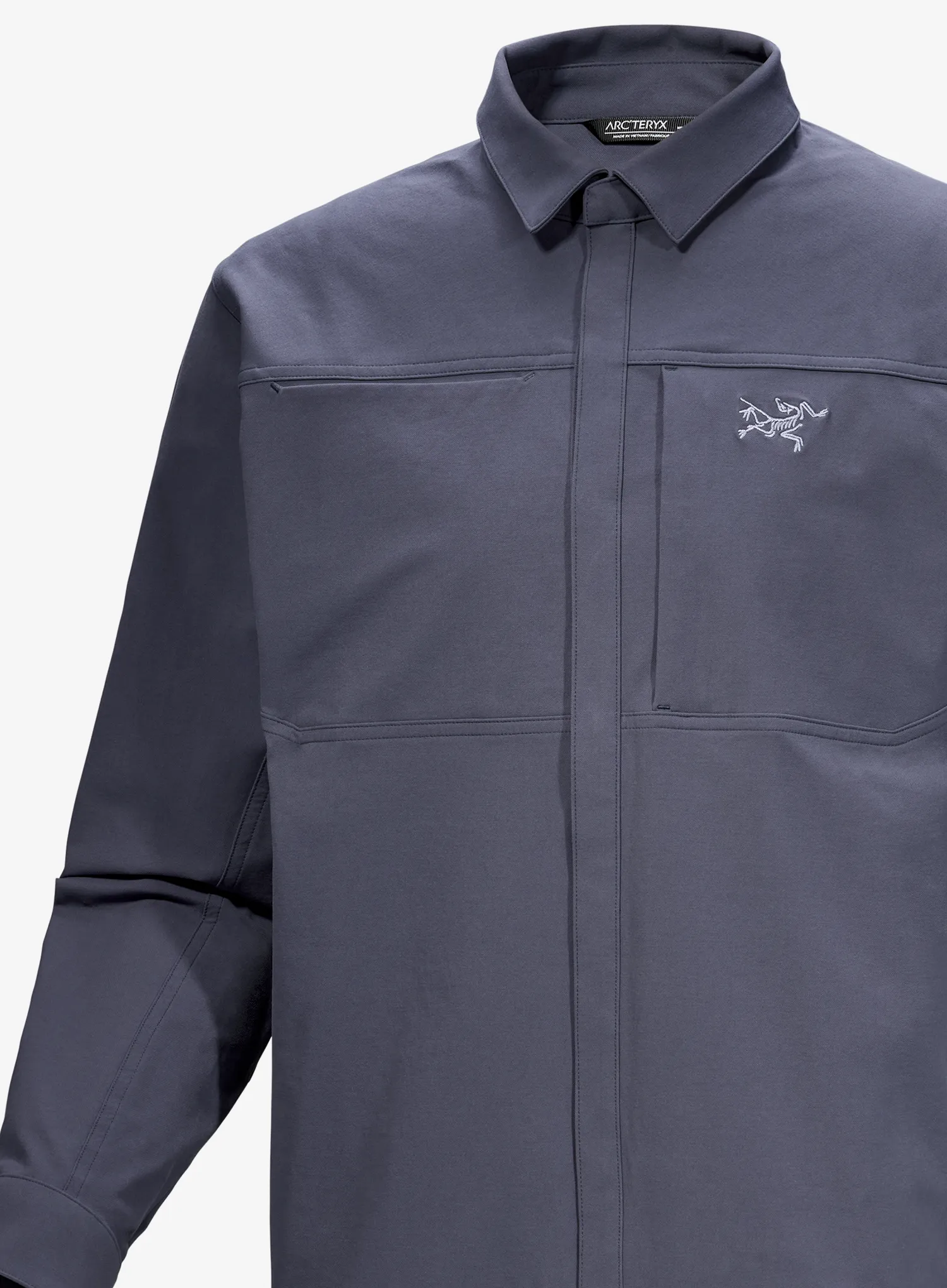 Pohodniška srajca Arcteryx Cronin Cotton Overshirt - dk stratus