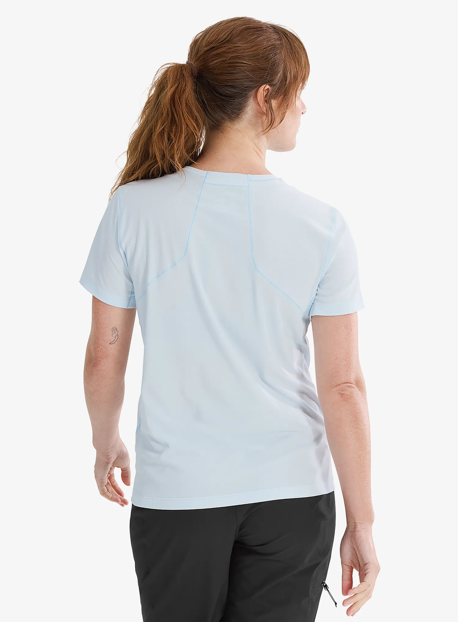 Ženska tekaška majica Arcteryx Sunna Crew SS - alpine blue