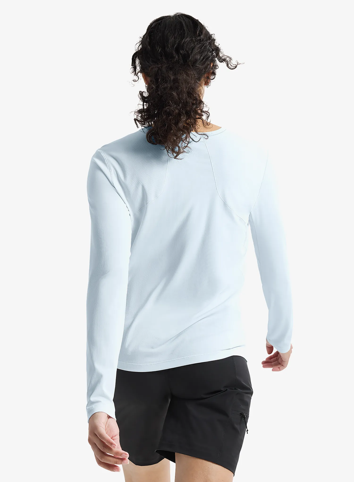 Ženska tekaška jopica Arcteryx Sunna Crew LS - alpine blue