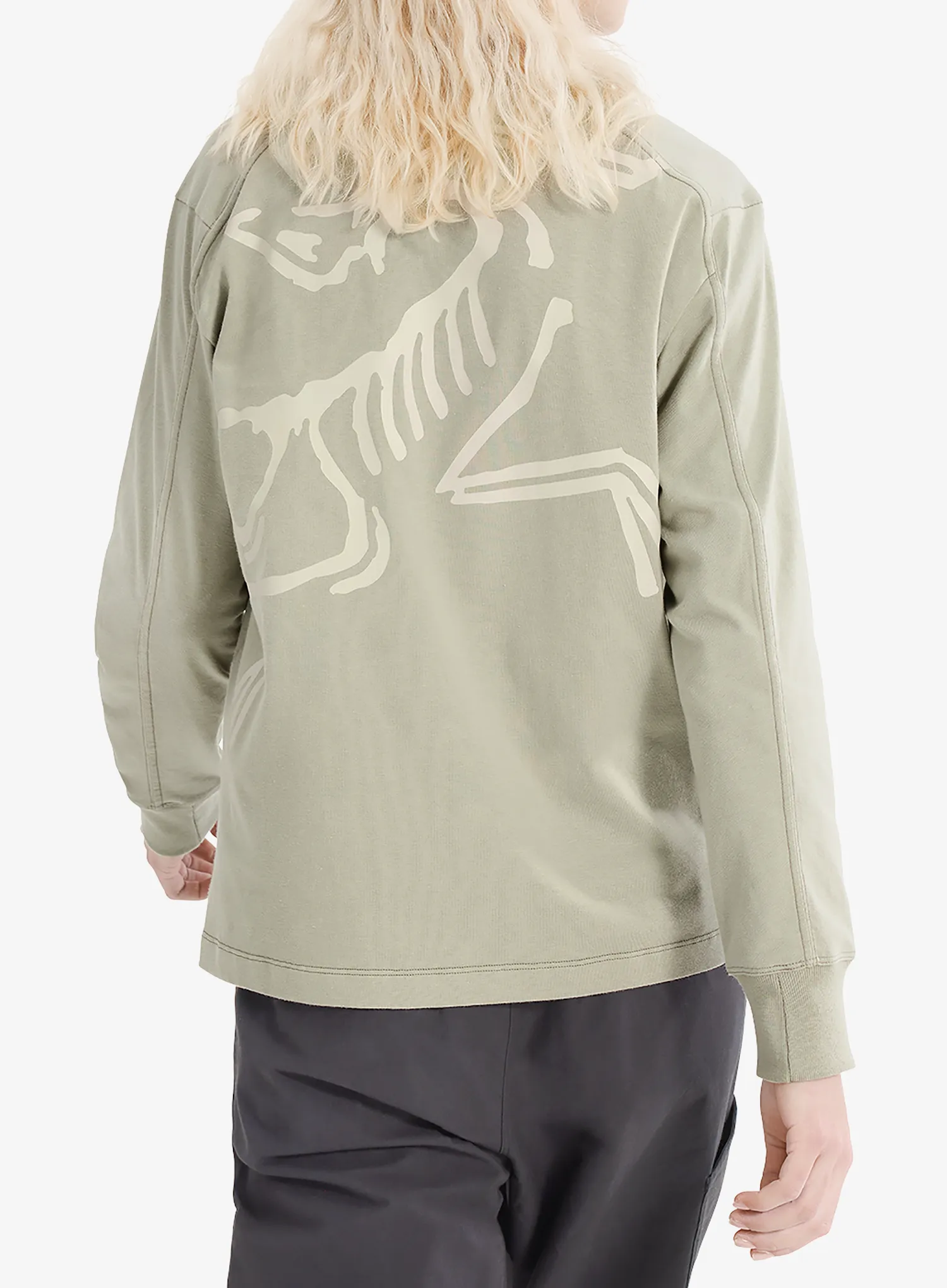 Ženska plezalna jopa Arcteryx Kragg Cotton Bird Crew LS - habitat