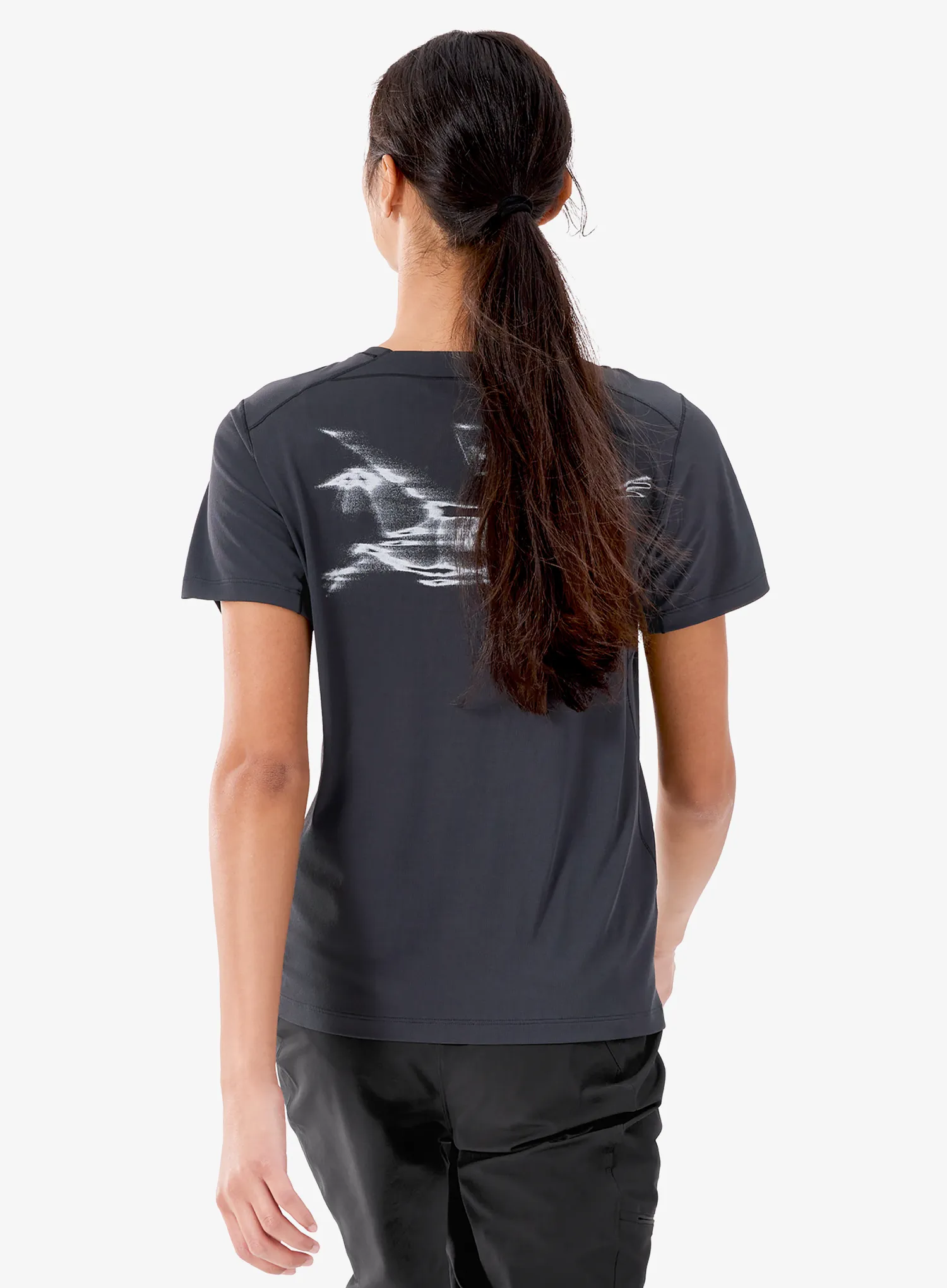 Ženska majica s potiskom Arcteryx Sunna Speed Bird Crew SS - black