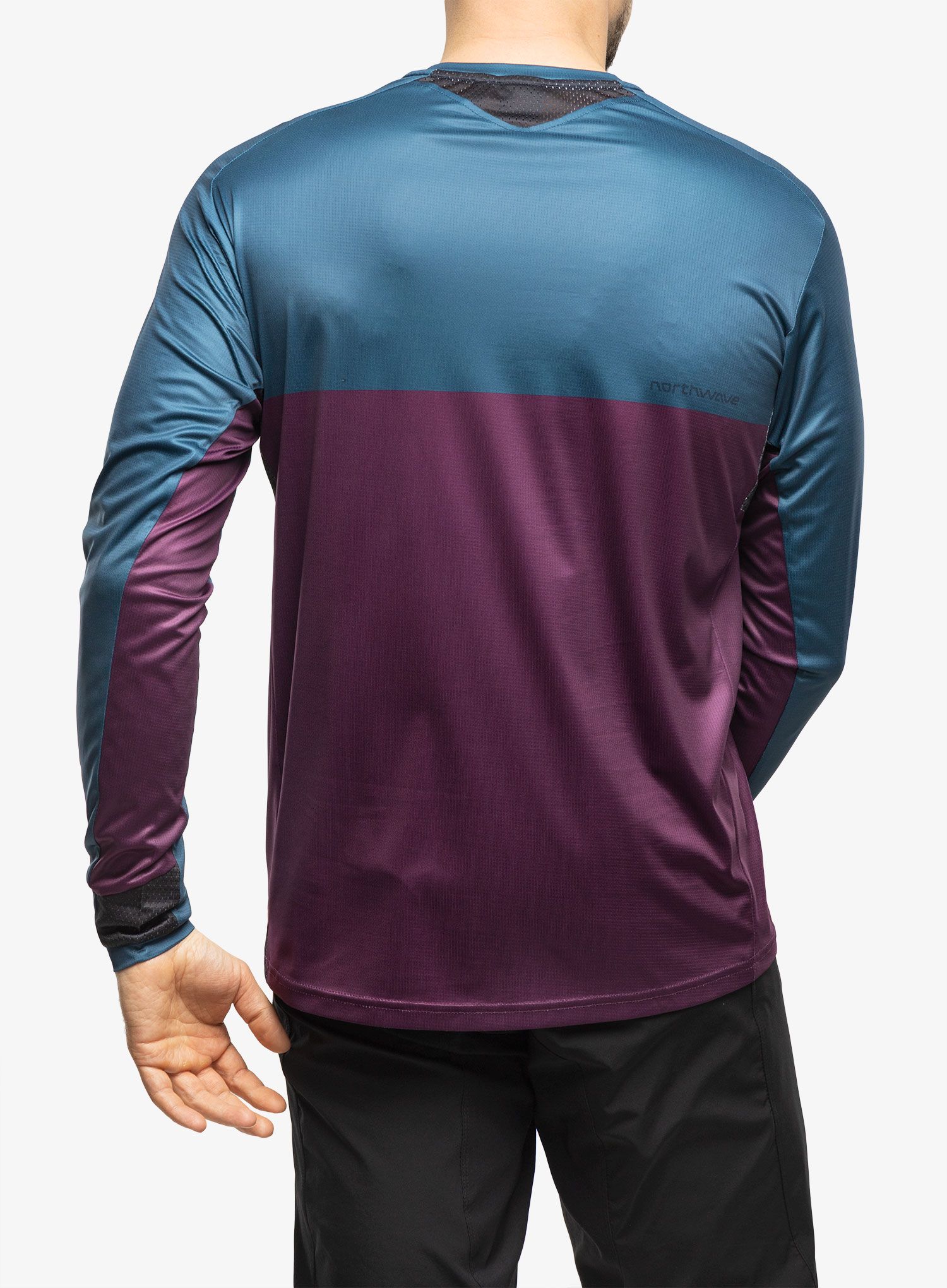 Kolesarska jopa Northwave Edge Jersey Long Sleeve  - deep blue/purple