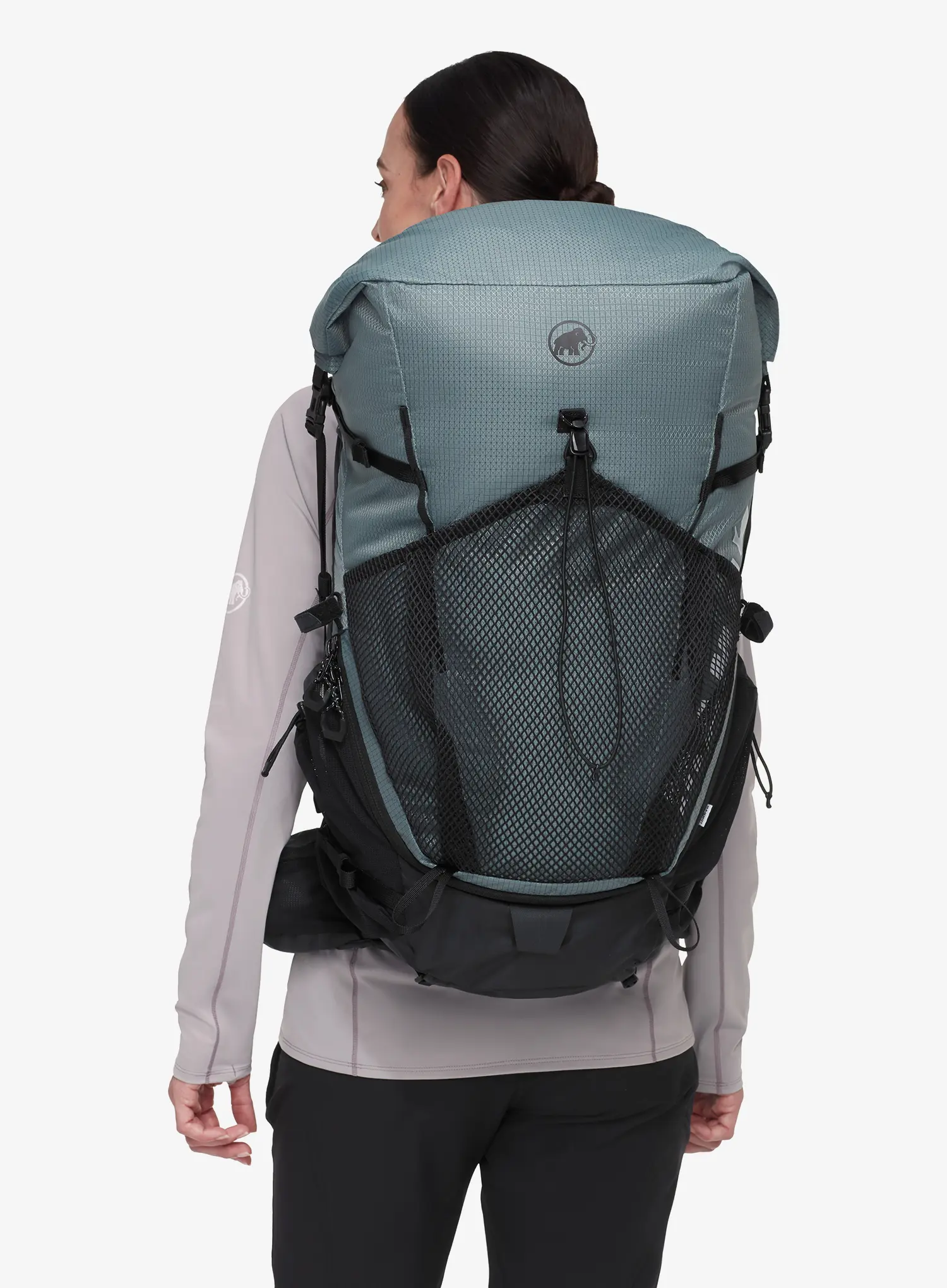 Ženski pohodniški nahrbtnik Mammut Ducan Spine 50-60 - strata/black
