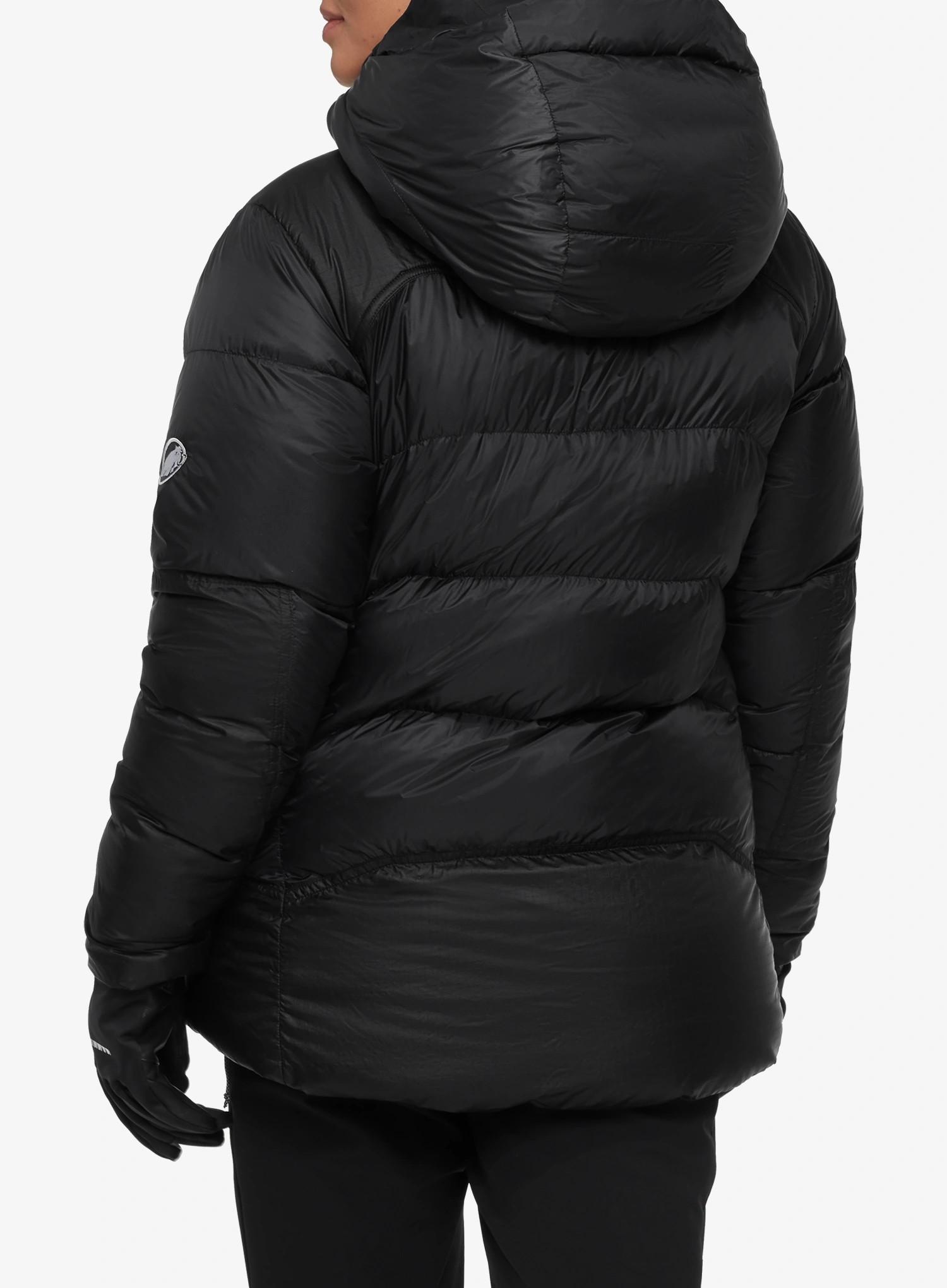 Ženska puhovka Mammut Taiss Pro Belay IN Hooded Jacket - black/black