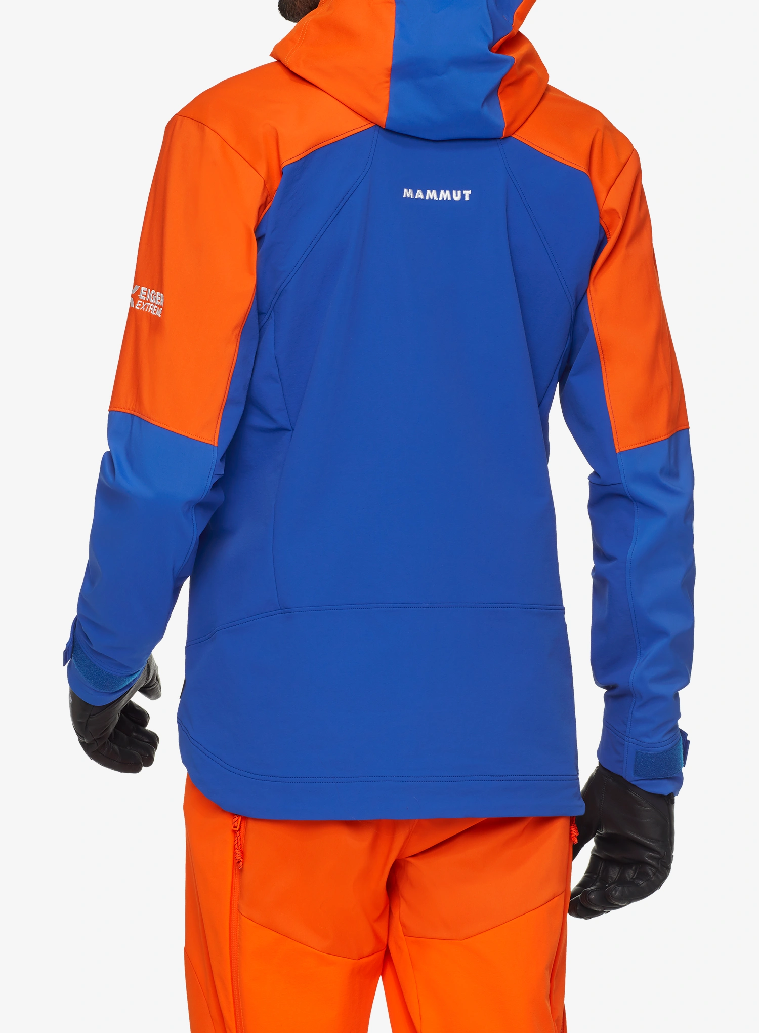 Nepremočljiva jakna Mammut Eiger Nordwand Pro SO Hooded Jacket - eiger blue/eiger orange