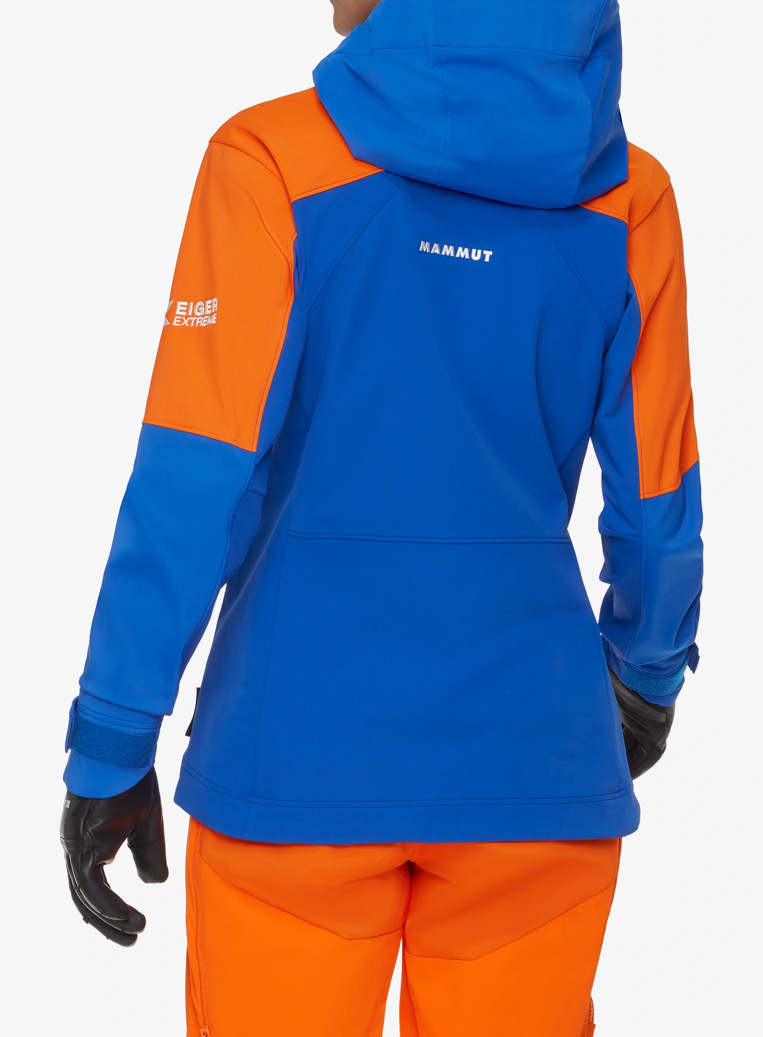 Ženska nepremočljiva jakna Mammut Eiger Nordwand Pro SO Hooded Jacket - eiger blue/eiger orng