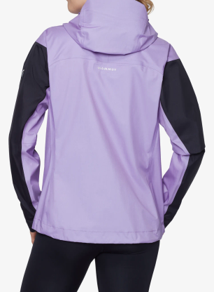Ženska nepremočljiva jakna Mammut Taiss Light HS Hooded Jacket - lavandin/black