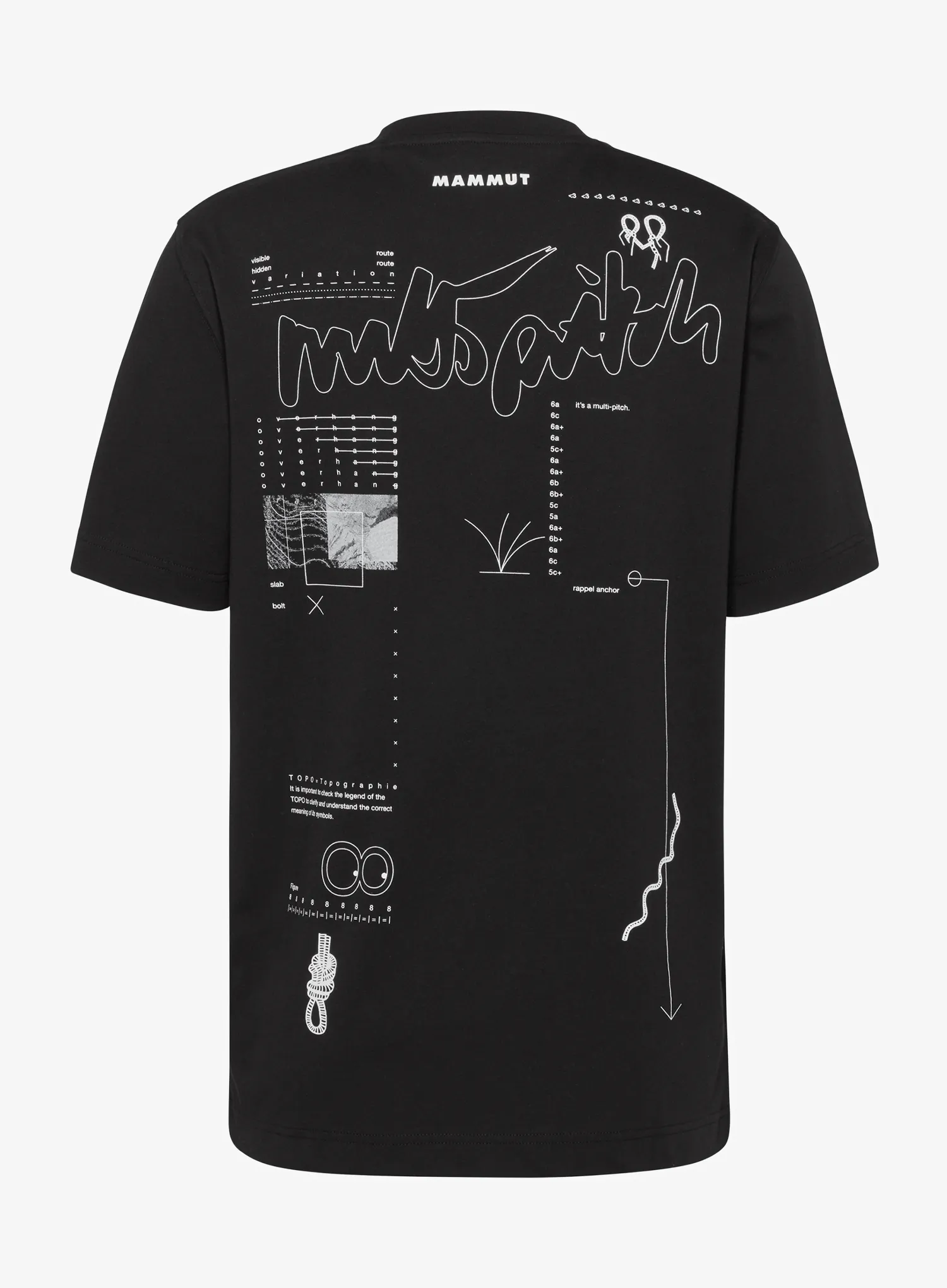 Majica Mammut Mammut Base T-Shirt Multi-Pitch - black