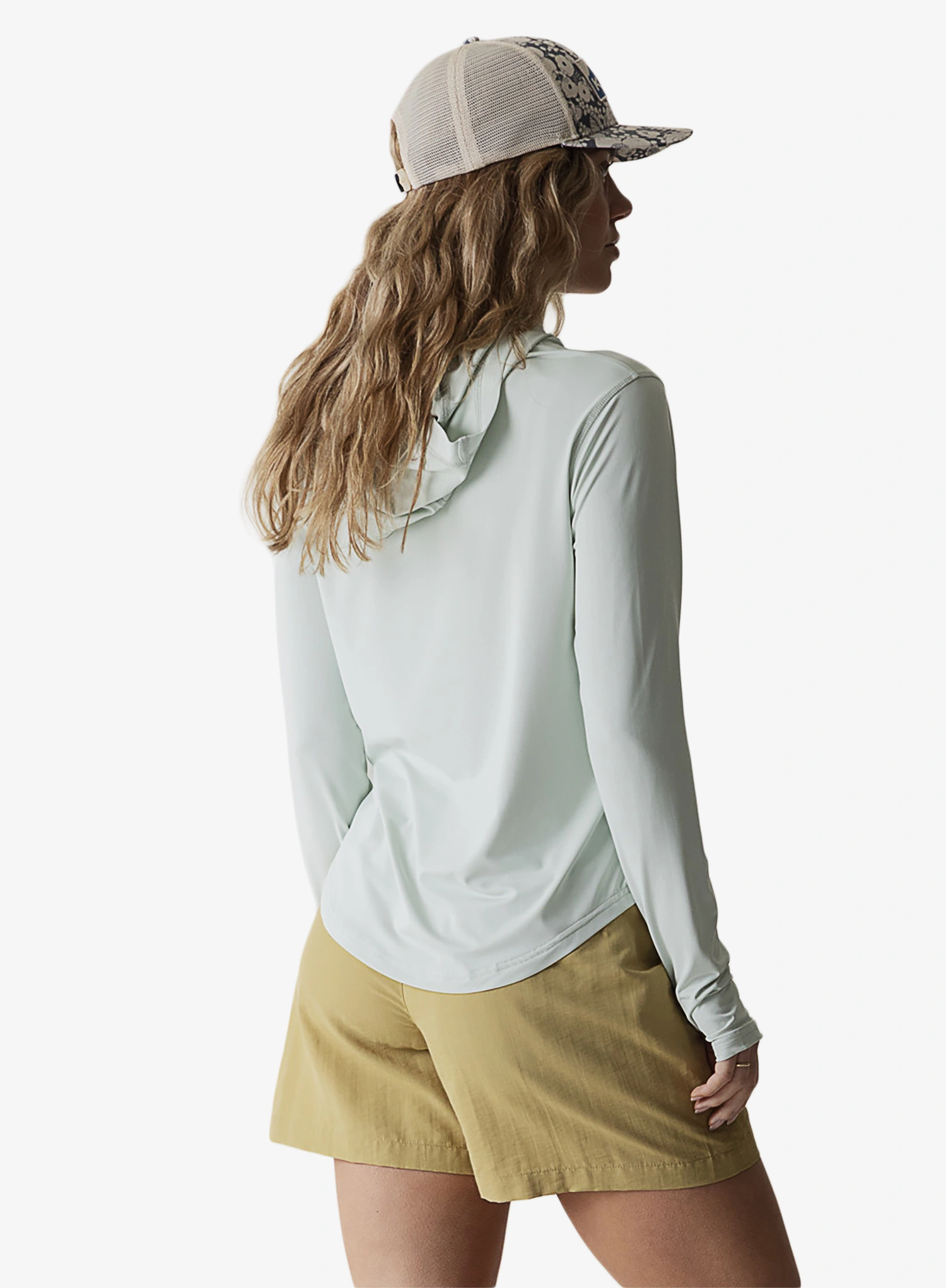 Ženska jopa s kapuco Kavu Sunlite Hoodie - sky mint