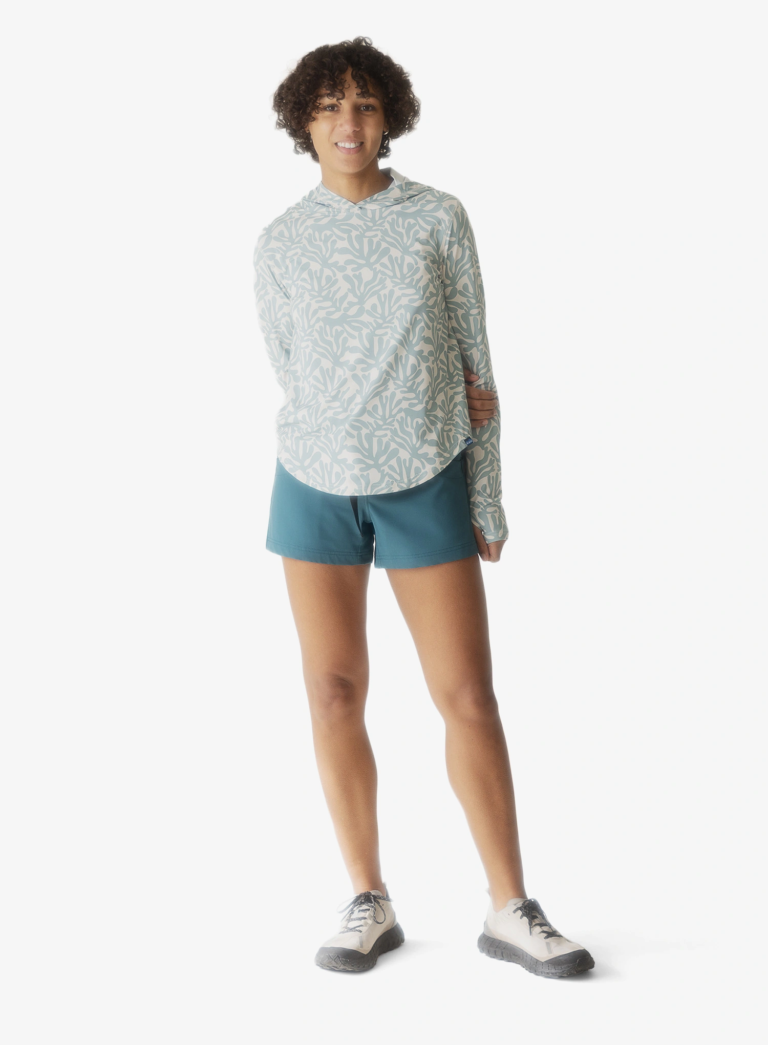 Ženska jopa s kapuco Kavu Sunlite Hoodie - mystic garden