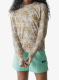 Ženska jopica brez kapuce Kavu Sunlite Crew - soft bloom