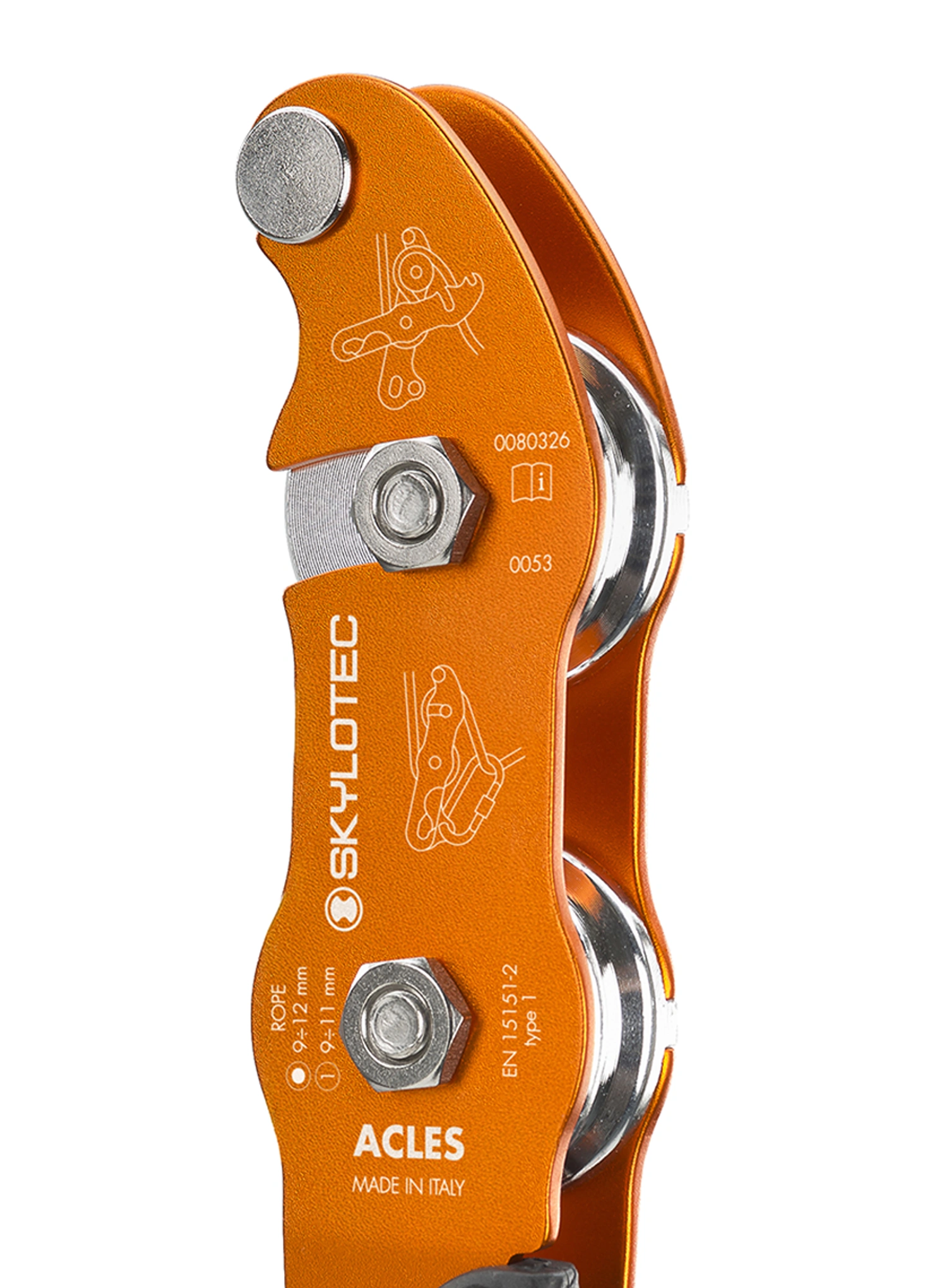 Naprava za spust SKYLOTEC Acles DX - orange