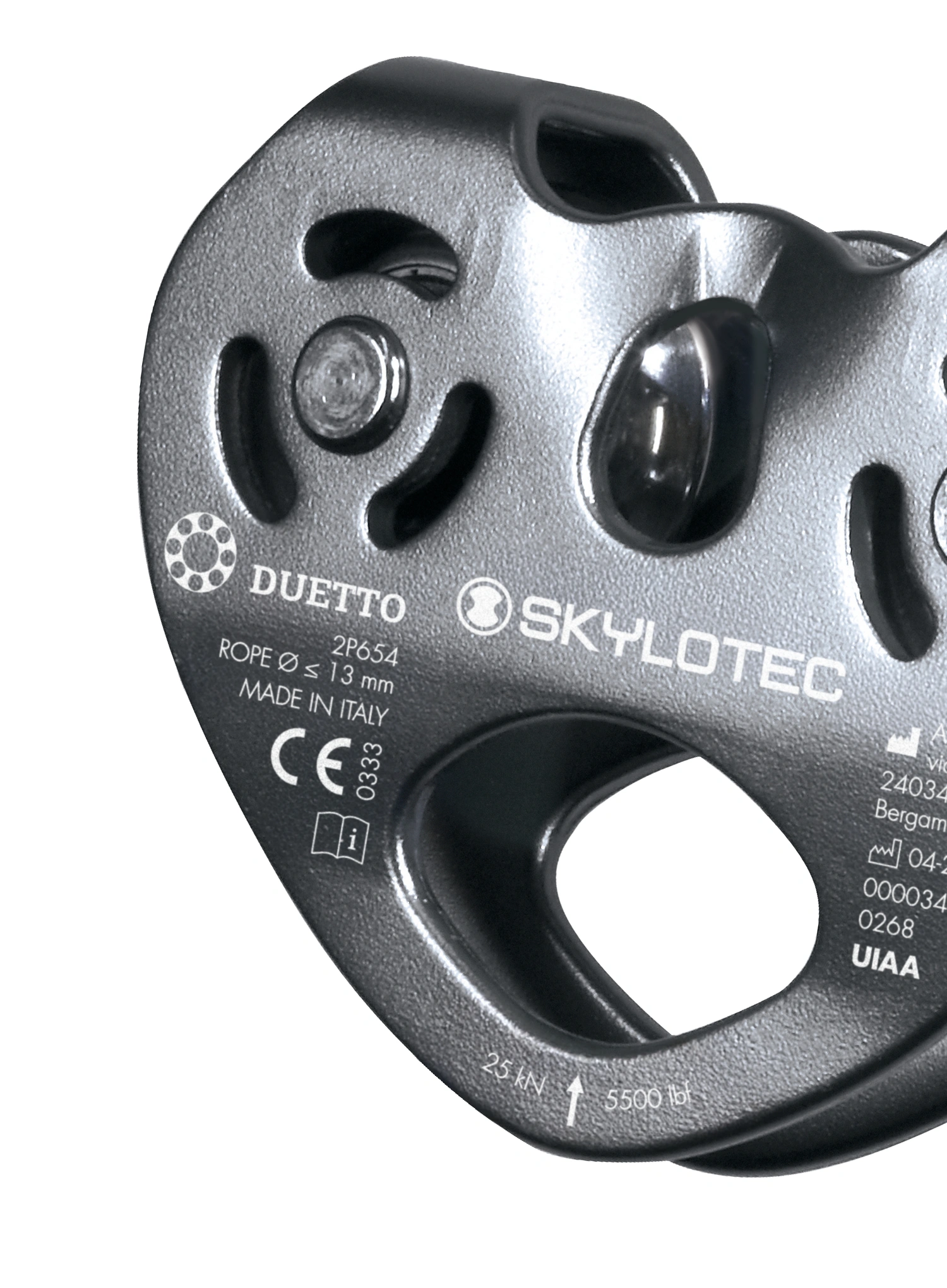 Dvojni škripec SKYLOTEC Duetto - grey