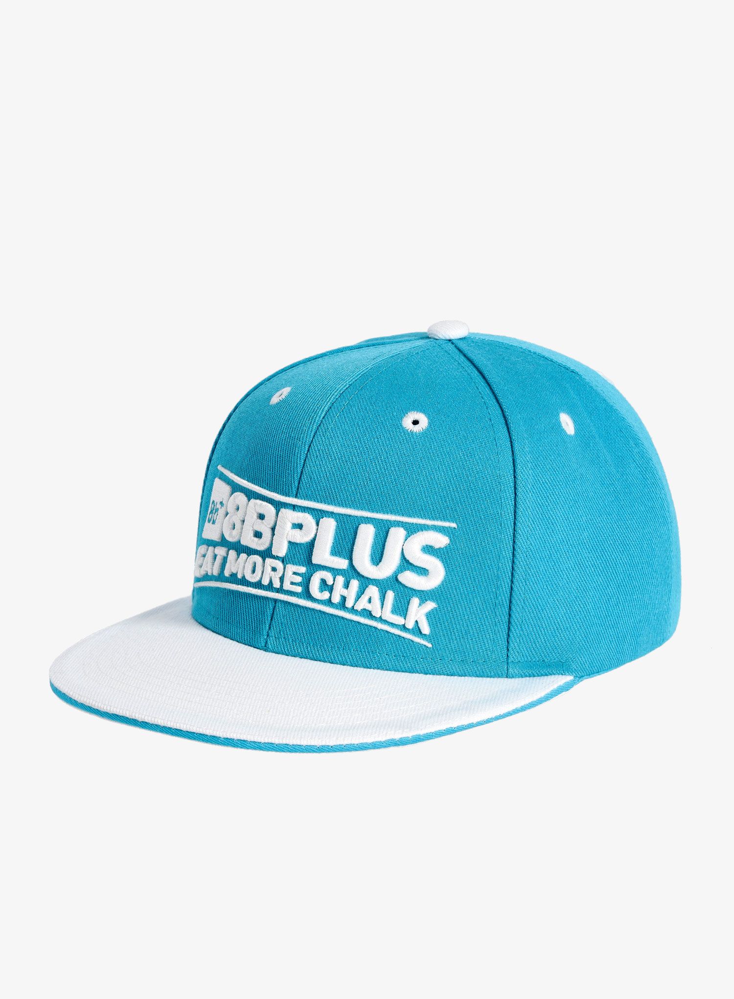Kapa s šiltom 8B+ Snapback Cap Eat More Chalk - blue/white