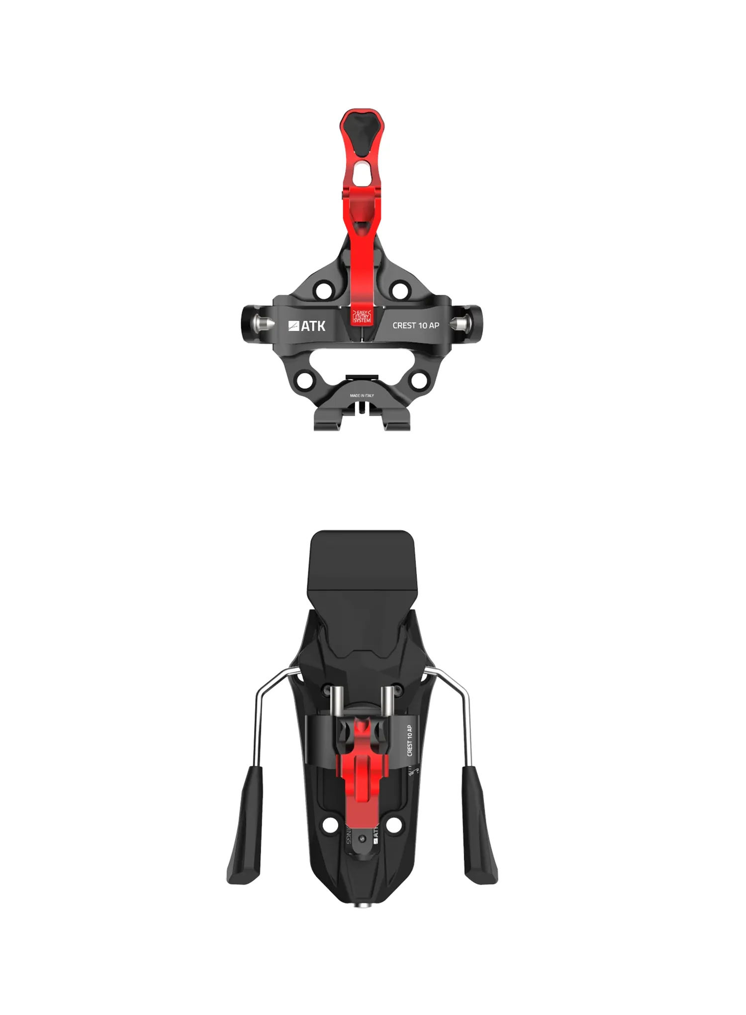 Vezi za turno smučanje ATK Crest 10 - red/red